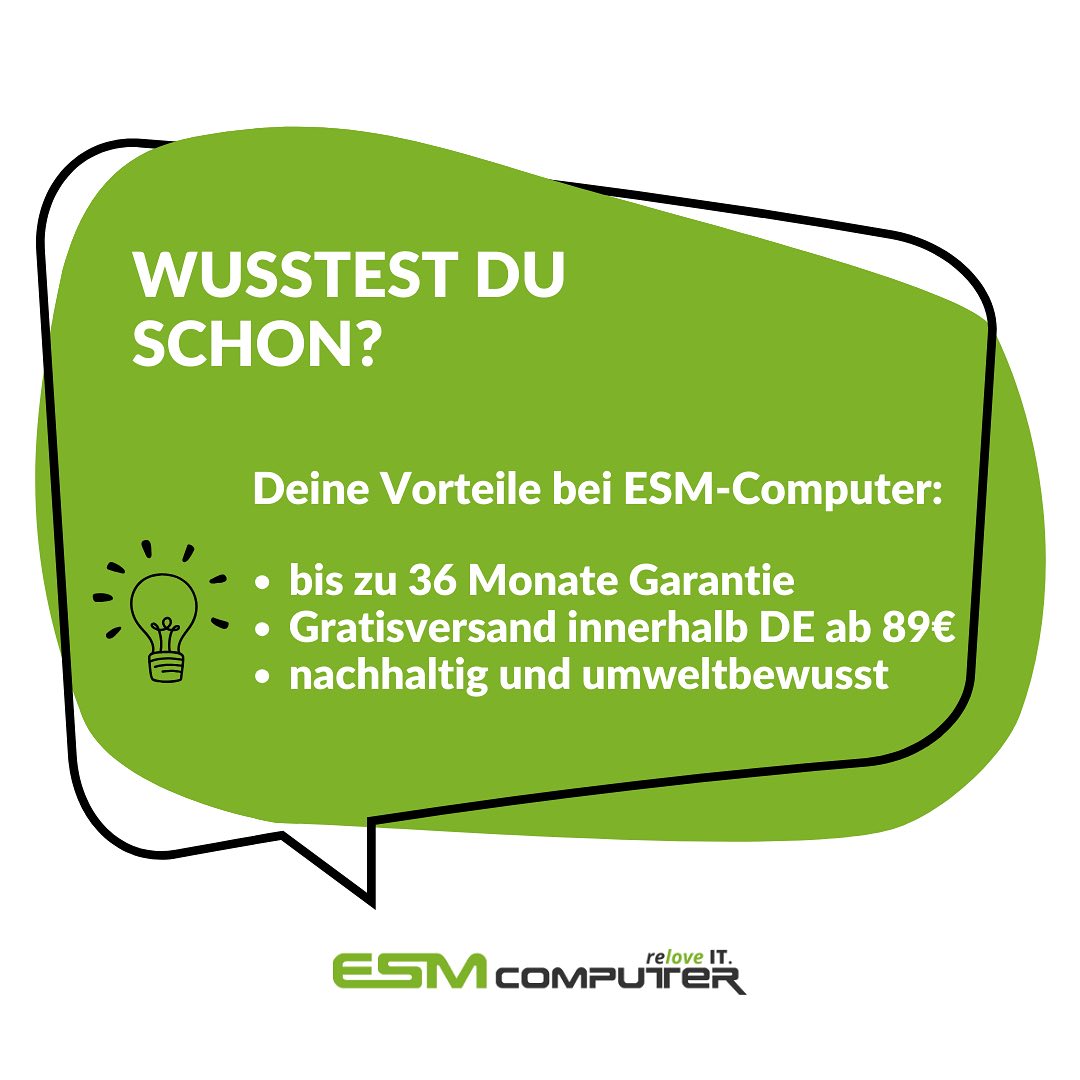 ESM - Wusstest du schon? Bei ESM-Computer ist Kundenzufriedenheit unser ...
