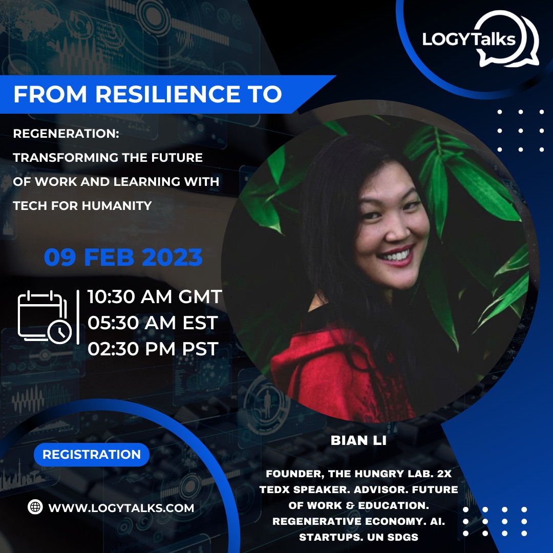 LOGYTalks - We are very honored to announce that Bian Li