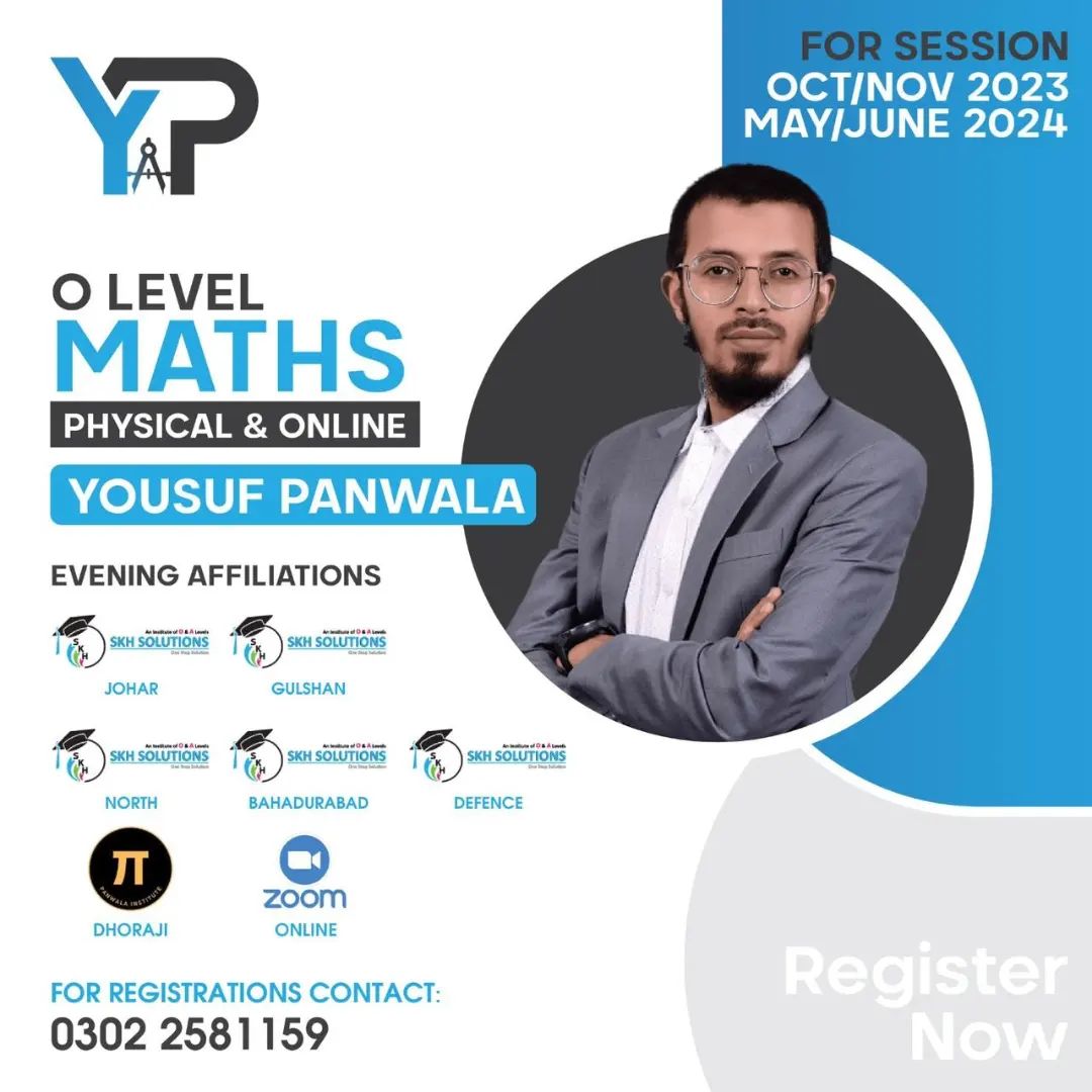 Maths by Sir Yousuf Panwala