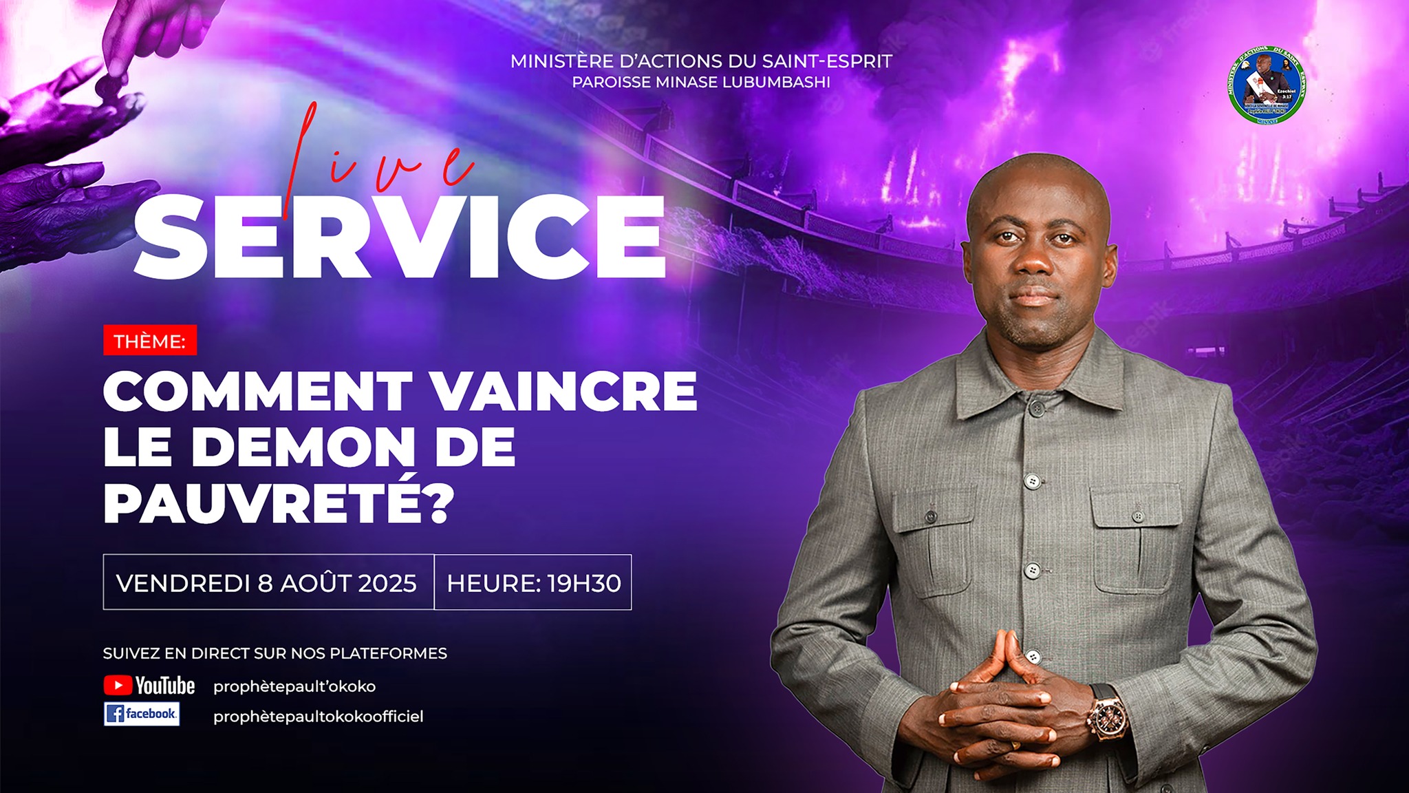 Prophète Paul Tokoko Officiel | Lubumbashi