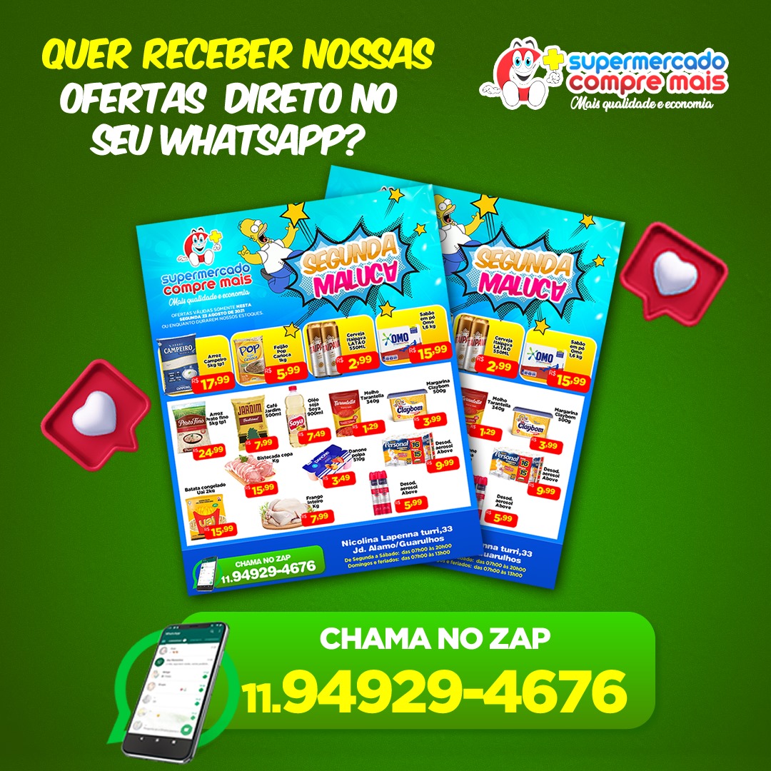 Supermercado Compre Mais - Quer receb er nossas Ofertas Direto no seu ...