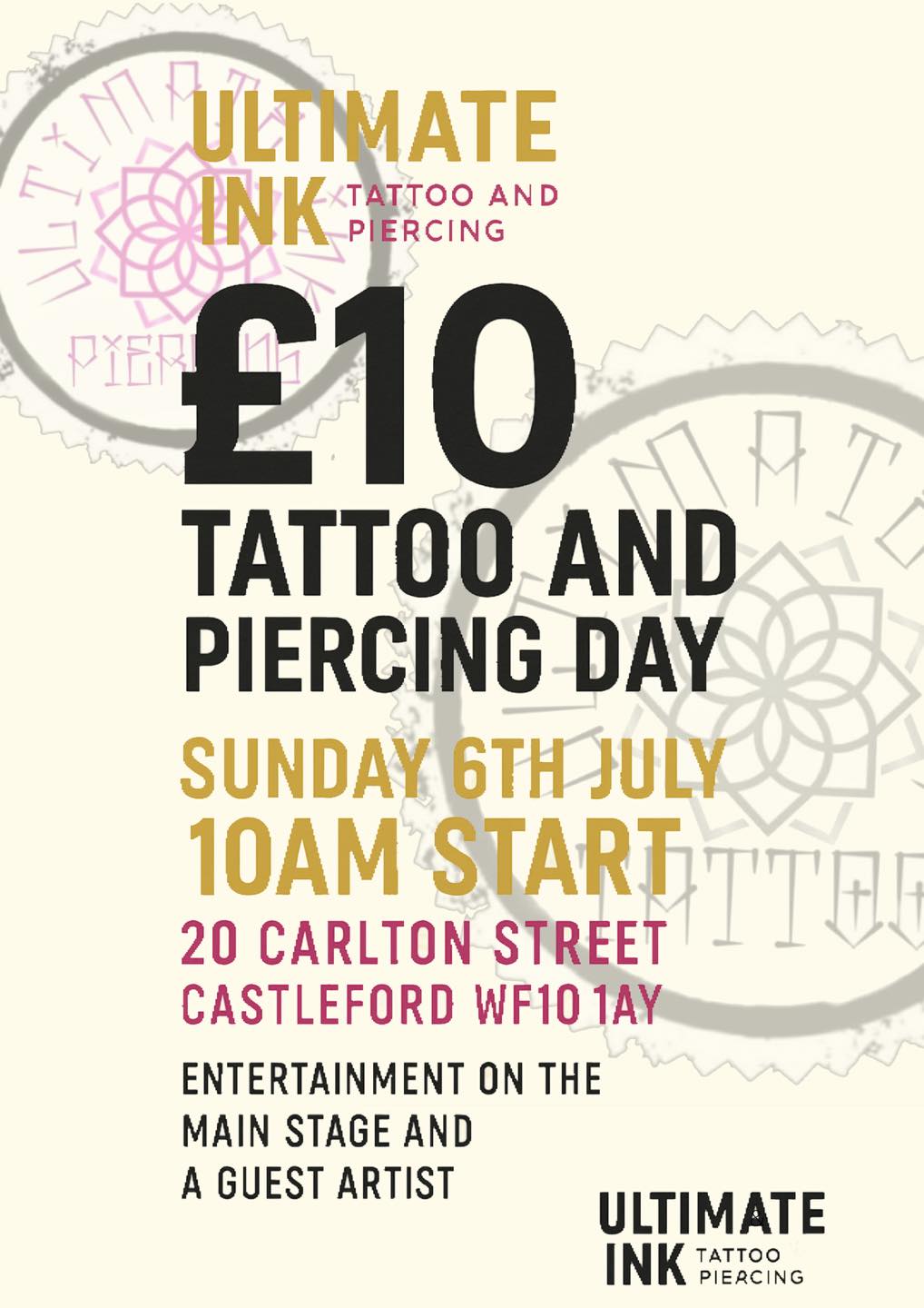 Ultimate Ink £10 Tattoo and Piercing Day