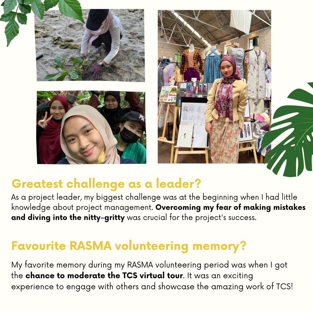 - MEET OUR RASMA ALUMNI - Her... - Roots & Shoots Malaysia | Facebook