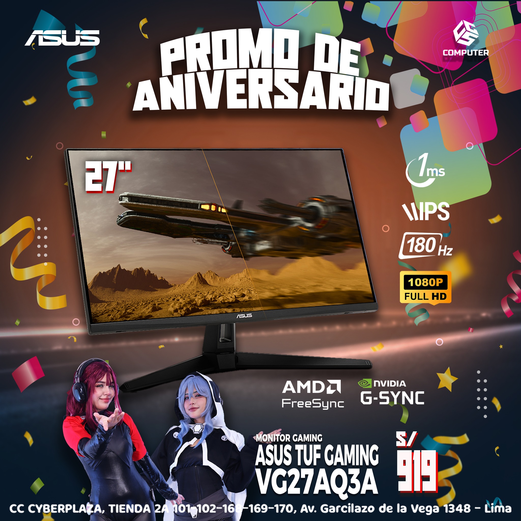 CGS Computer - 🎉 ¡Celebramos nuestro aniversario con una... | Facebook