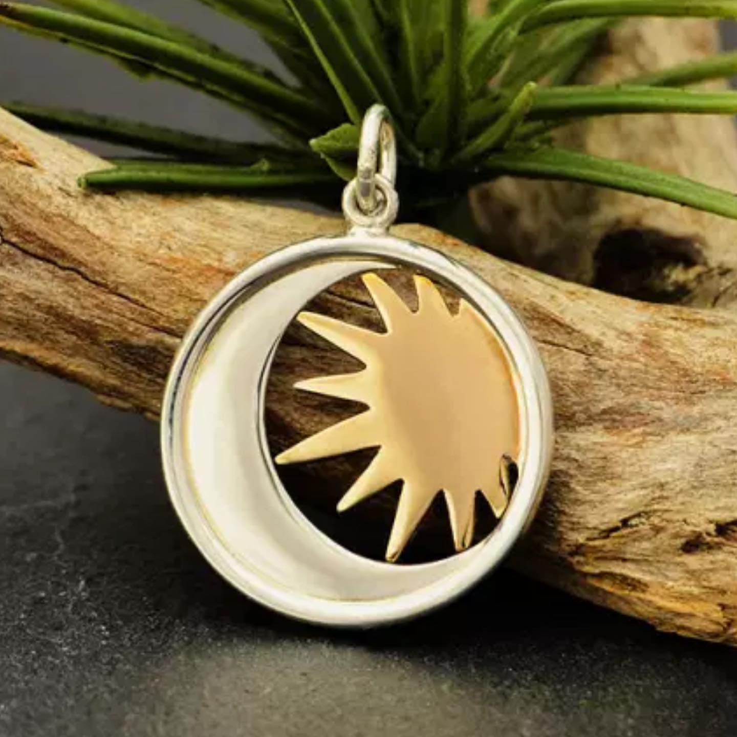 What is the hallmark on a 925 sterling silver necklace with a sun
