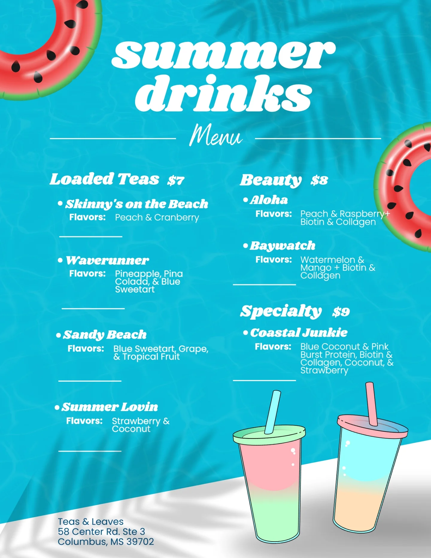 Teas - 🌞🏖️Summer is here and so is a new drink menu! 🥤🥤 👏 Remember ALL ...
