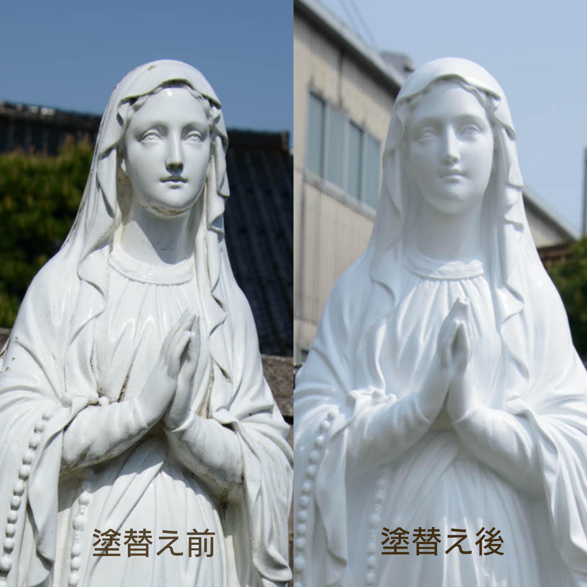 先日、島根県出雲教会にお伺いし、塗替え作業を行いました。亡き伯母と