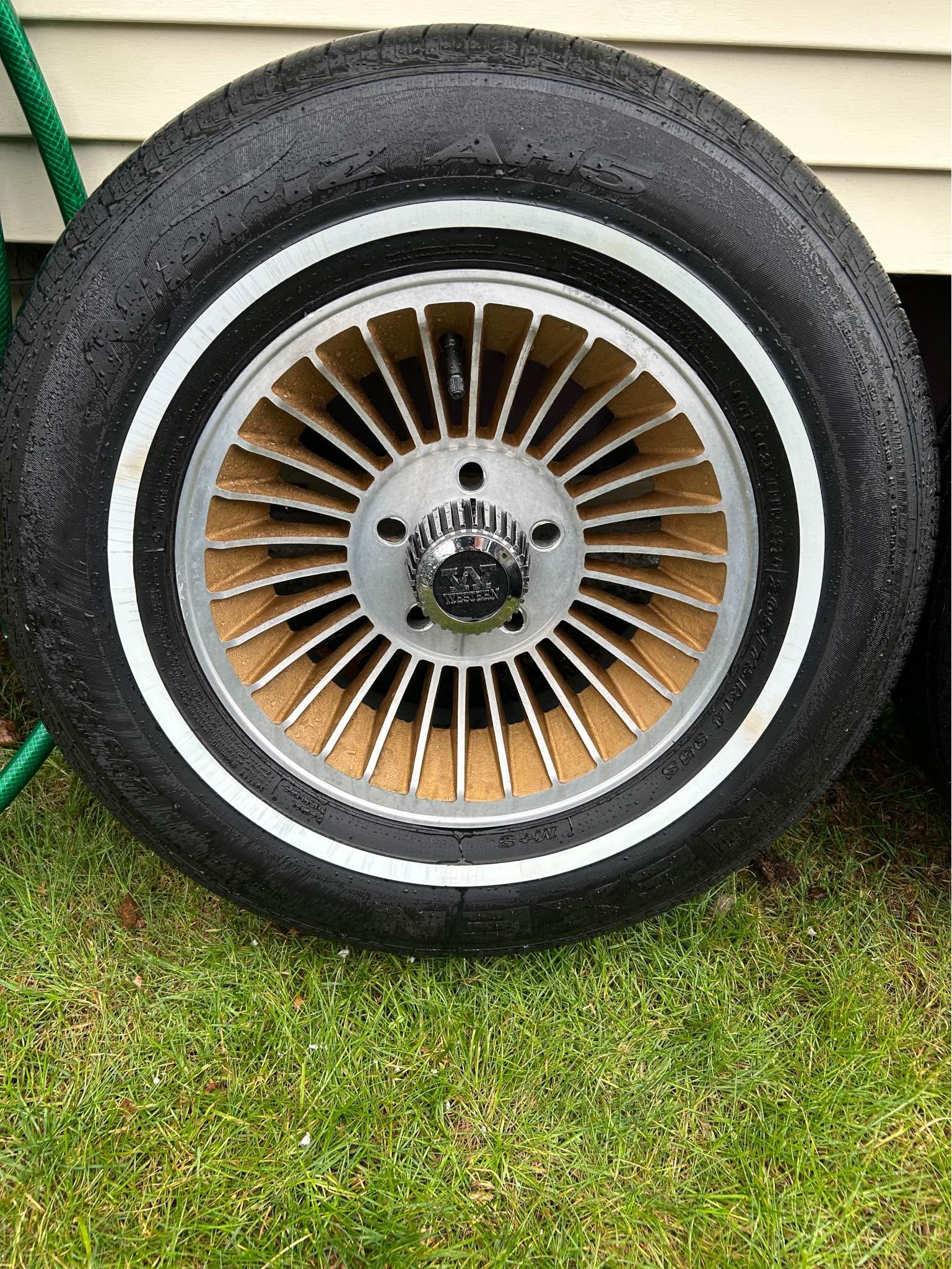 Western Cyclone Wheel & tires 14” Vintage turbine style Unilug - Car ...