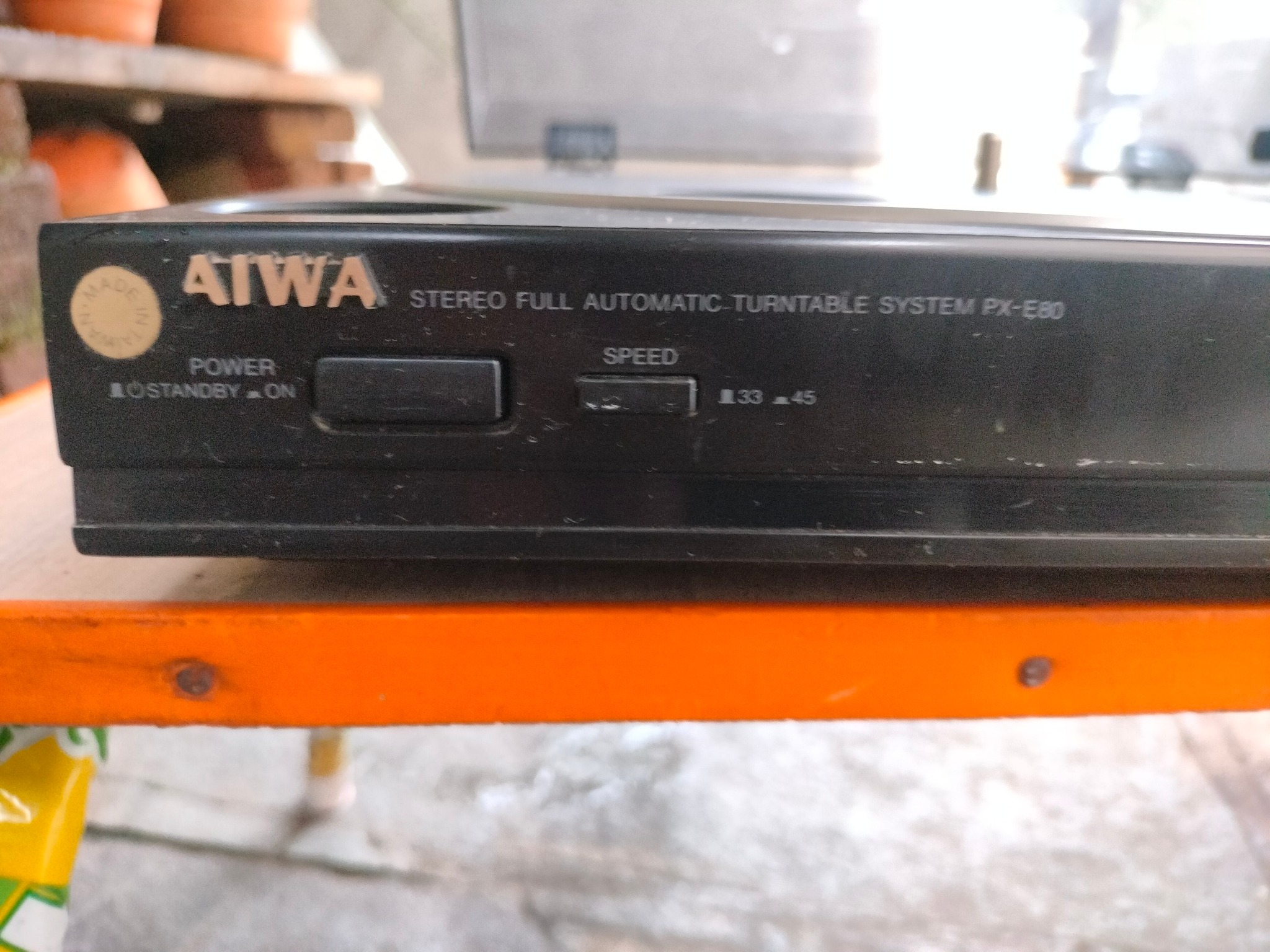 Aiwa px-e80 turntable for sale with manual function