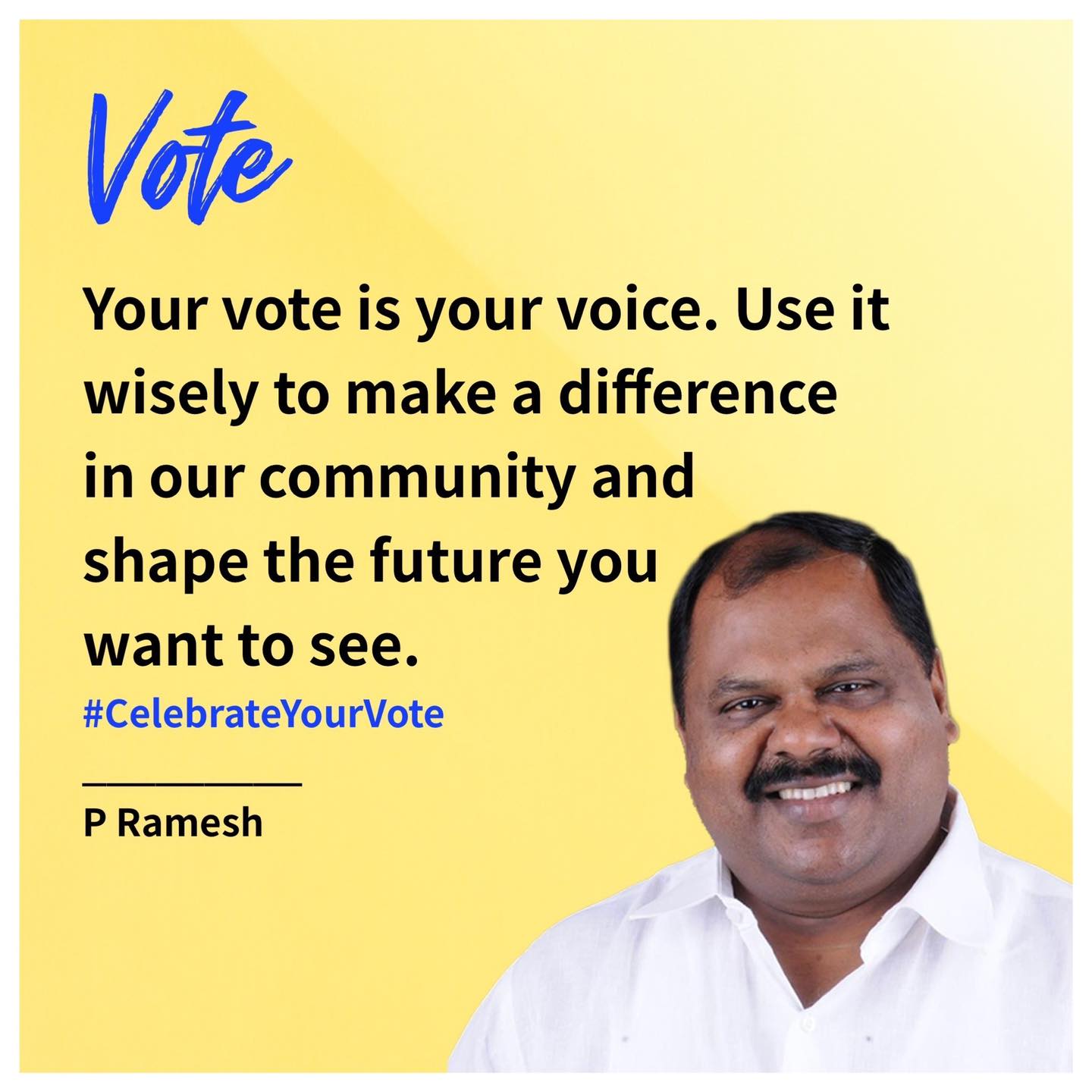 P Ramesh CV RamanNagar