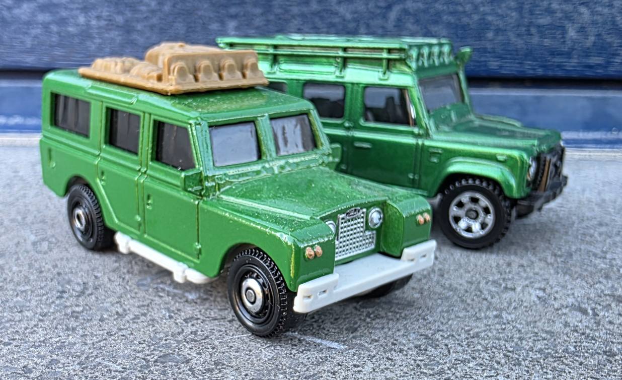 Zebra striped Land Rover models inspired by African safari vehicles