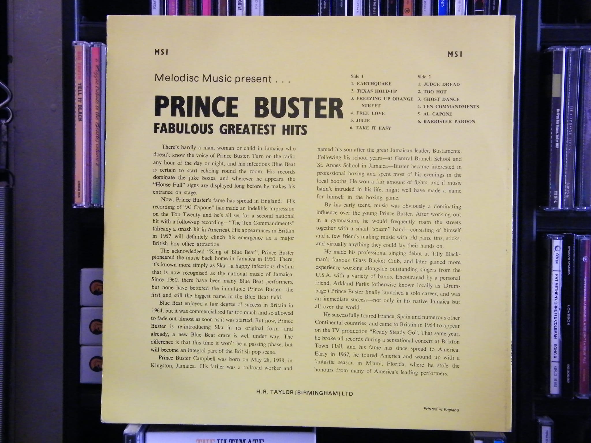Discovering Prince Buster through Trojan Records