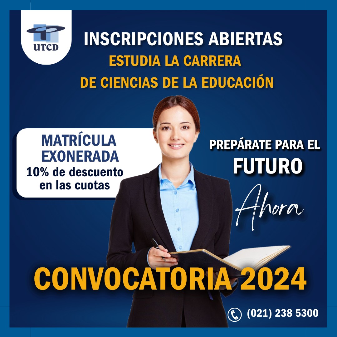 UTCD (OFICIAL) - 🎓 Estudia la carrera de CIENCIAS DE LA... | Facebook