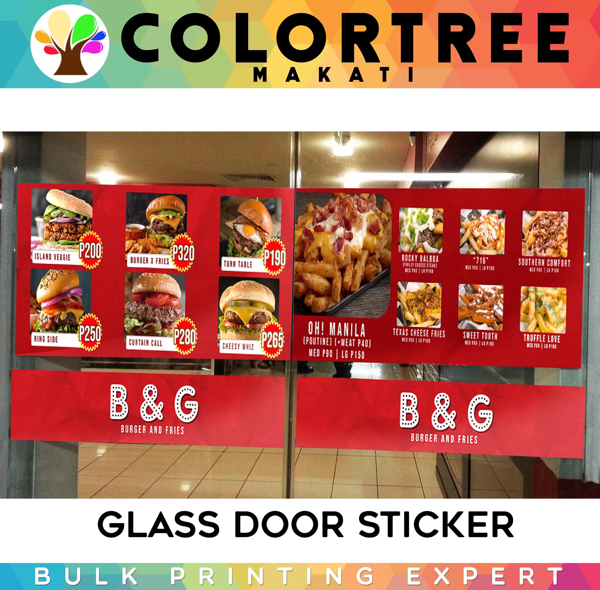 Glass Door Sticker / LOGO... - Colortree Label Corporation