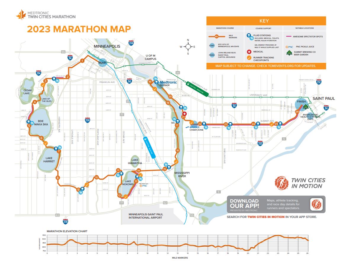 It's Twin Cities Marathon Weekend! That means there will be road