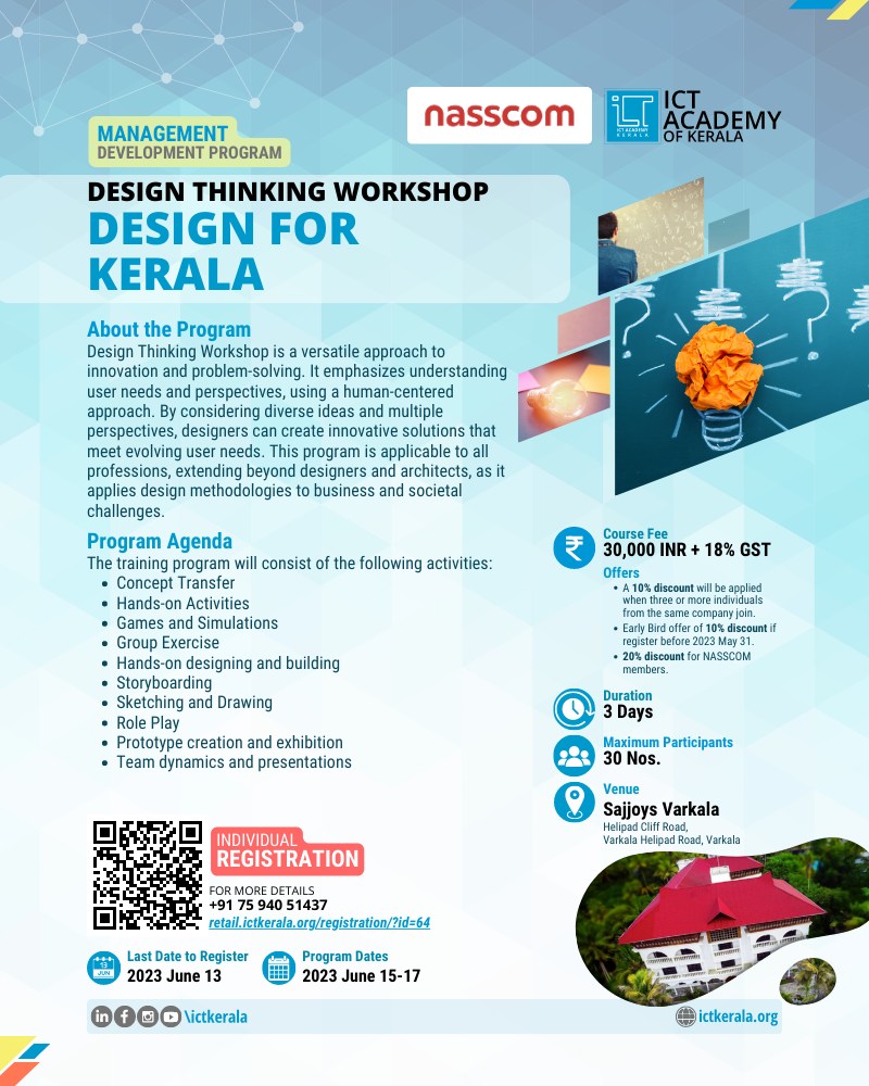 MDP: Design for Kerala – The ICT... - ICT Academy of Kerala | Facebook