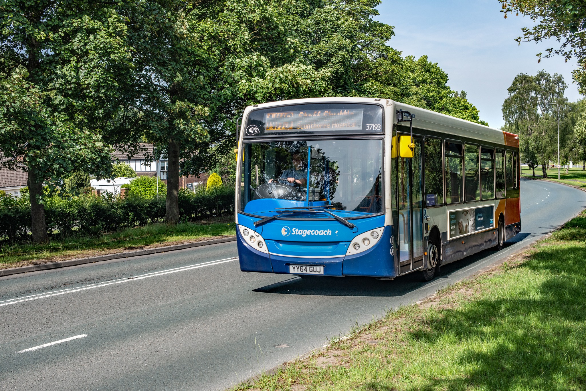 A18 - Kingsway, Scunthorpe. Stagecoach 37193 - ADL Enviro200 (NHS Staff ...