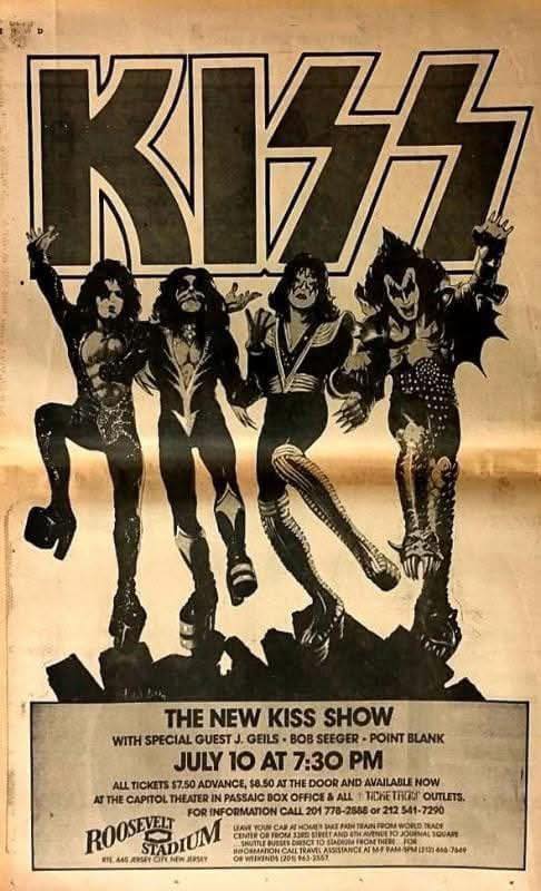KISSTORY - July 10, 1976 - #KISS rocked Roosevelt Stadium in