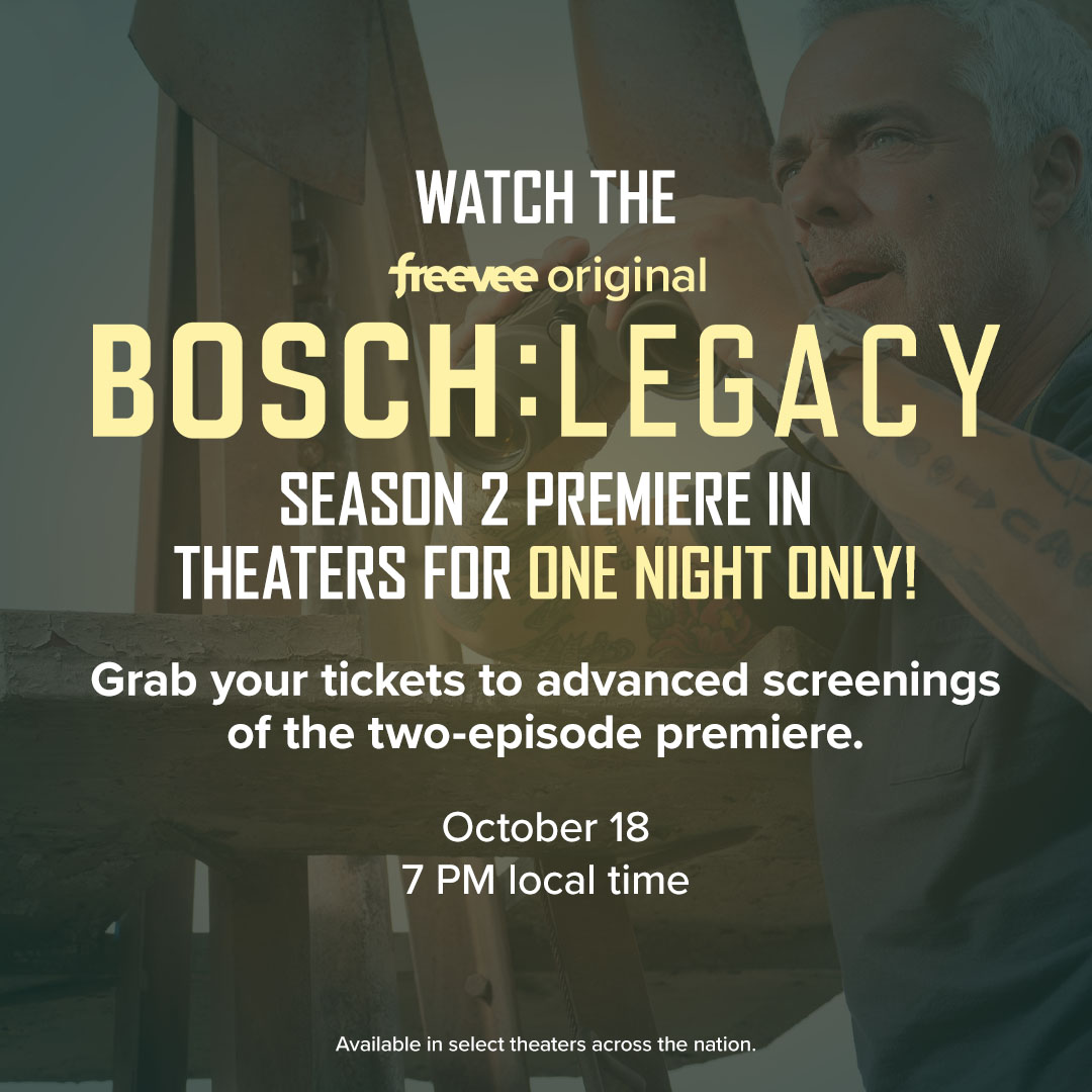 Ballard - The action of #BoschLegacy is spilling out of LA and into a ...