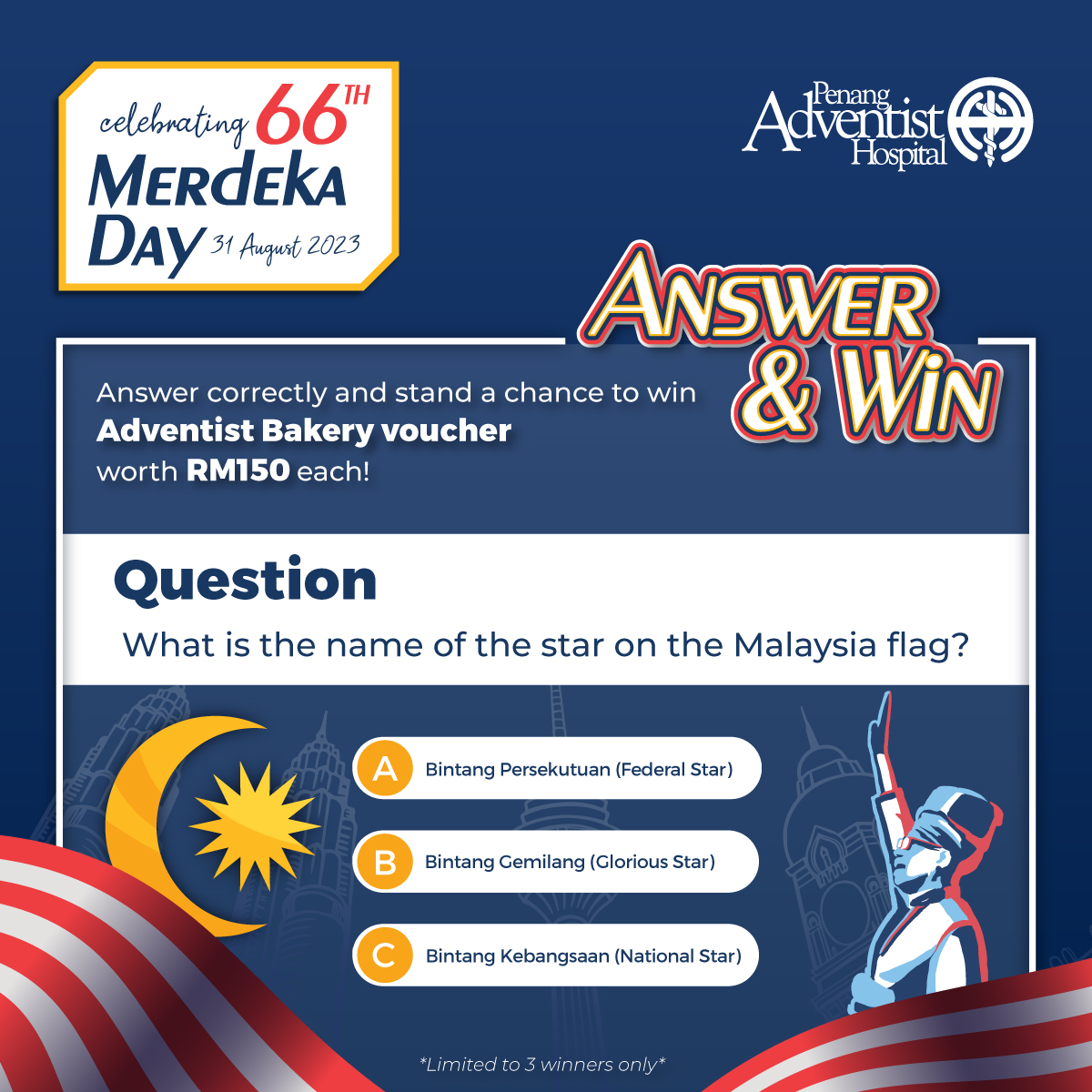 Penang - How well do you know about our Malaysian flag? 🇲🇾 Answer the ...