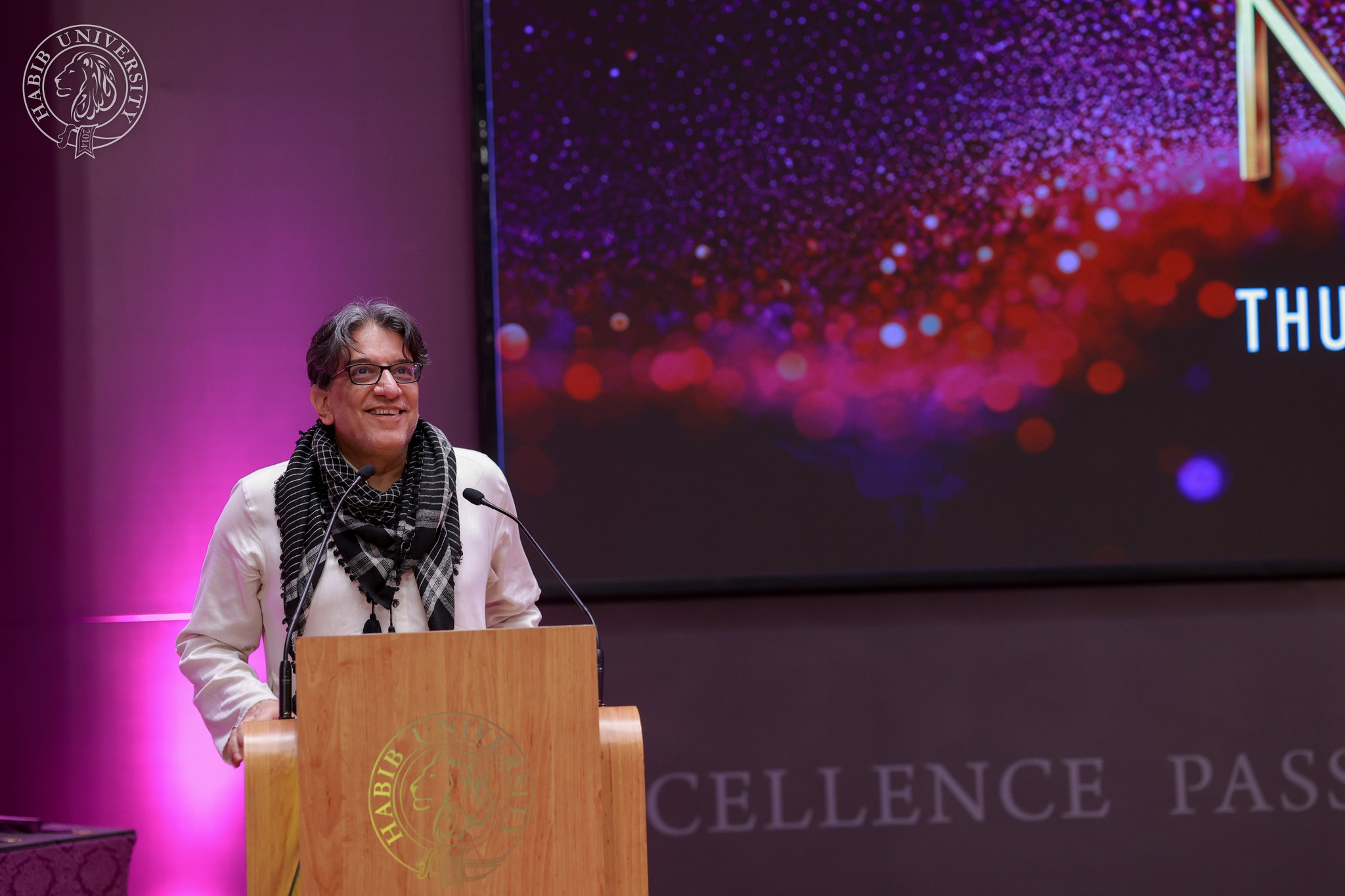 Habib - Wasif Rizvi, President of Habib University, congratulating the ...