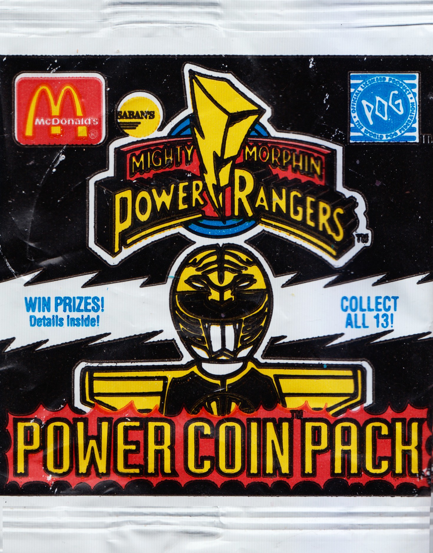 1994 マクドナルド パワーレンジャー Power Coin Pack POG Marketing Done Right! Power Rangers “Power Coin Pack” POG