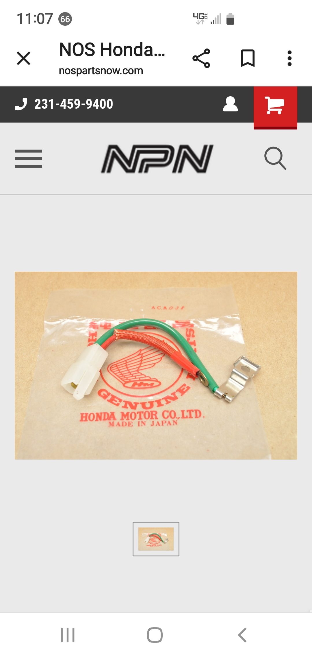 Sub Harness Battery HONDA - 32102-K81-N00 BEAT FI V2 Sub Harness