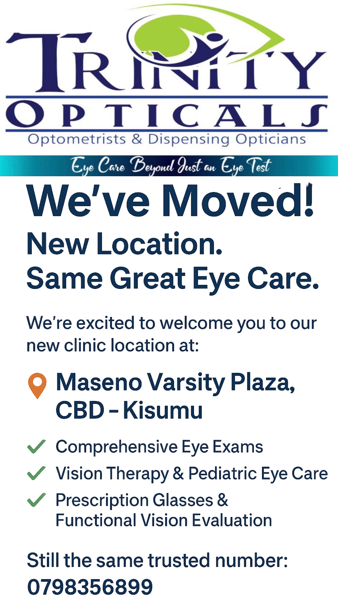 Trinity - 📍 Location Update Post (New Branch Announcement) 🎉 We’ve ...