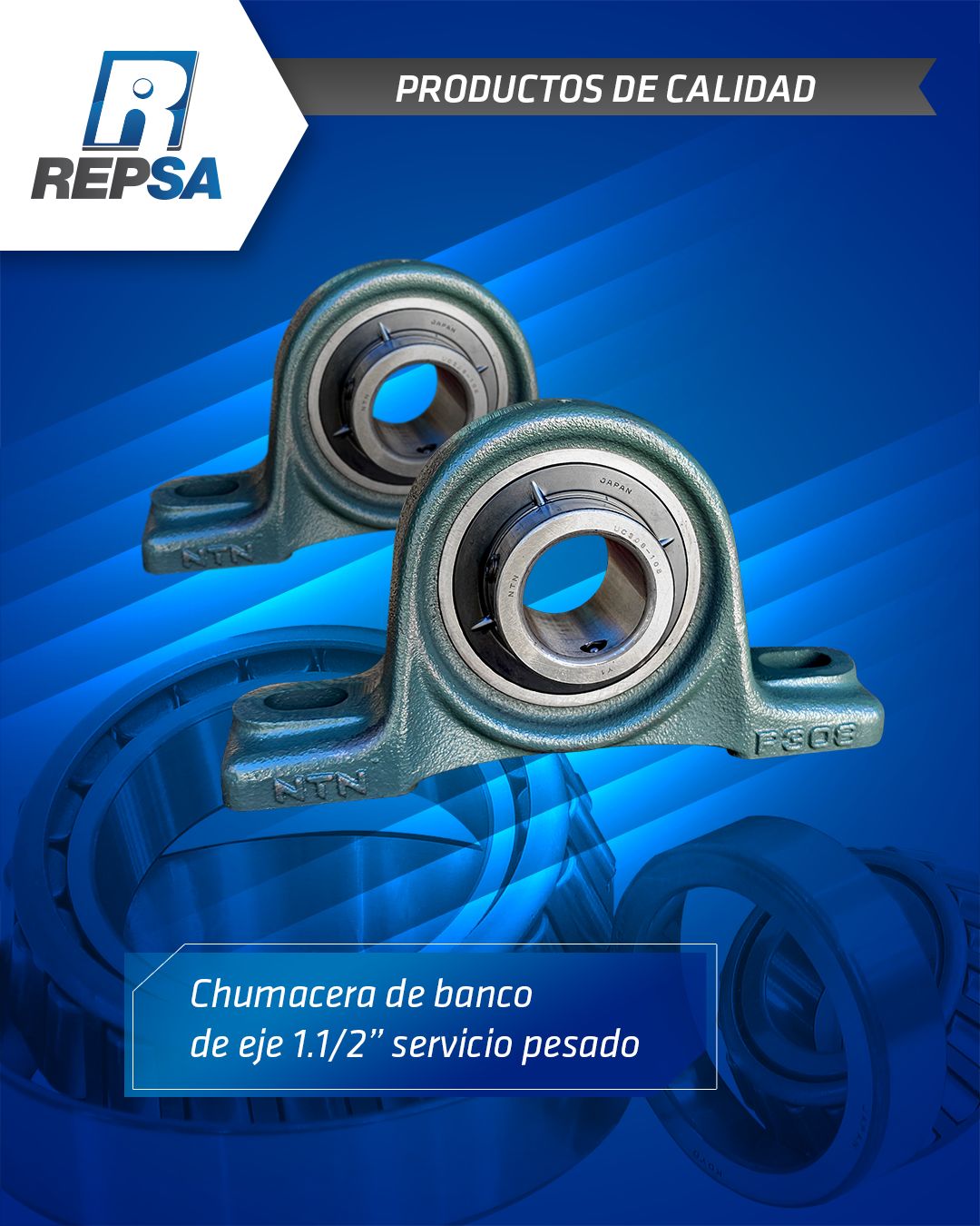 REPSA - Chumacera de banco de eje 1.1/2” servicio pesado,... | Facebook