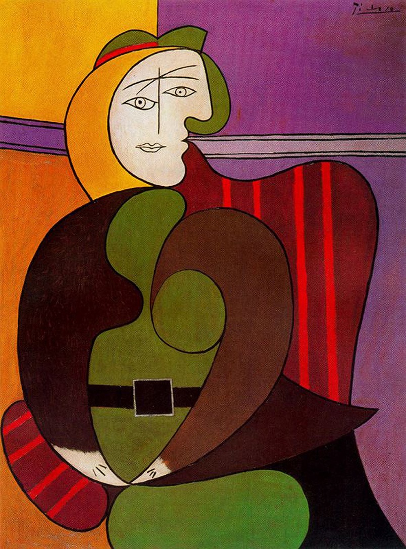 Pablo Picasso, Femme au fauteuil rouge, (Woman in a red armchair, 1947