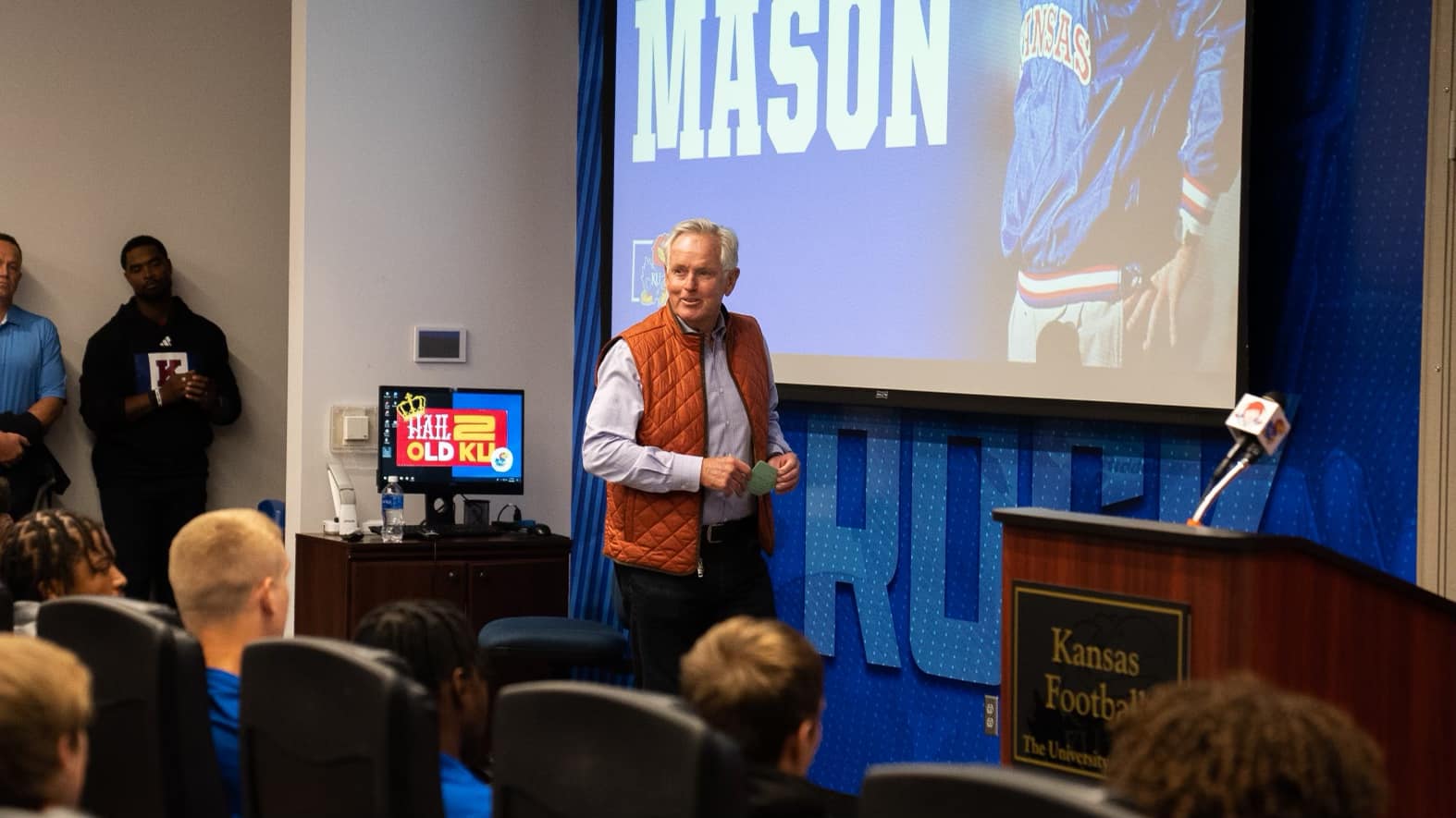 Kansas Football - Thank you to Coach Mason and Coach...