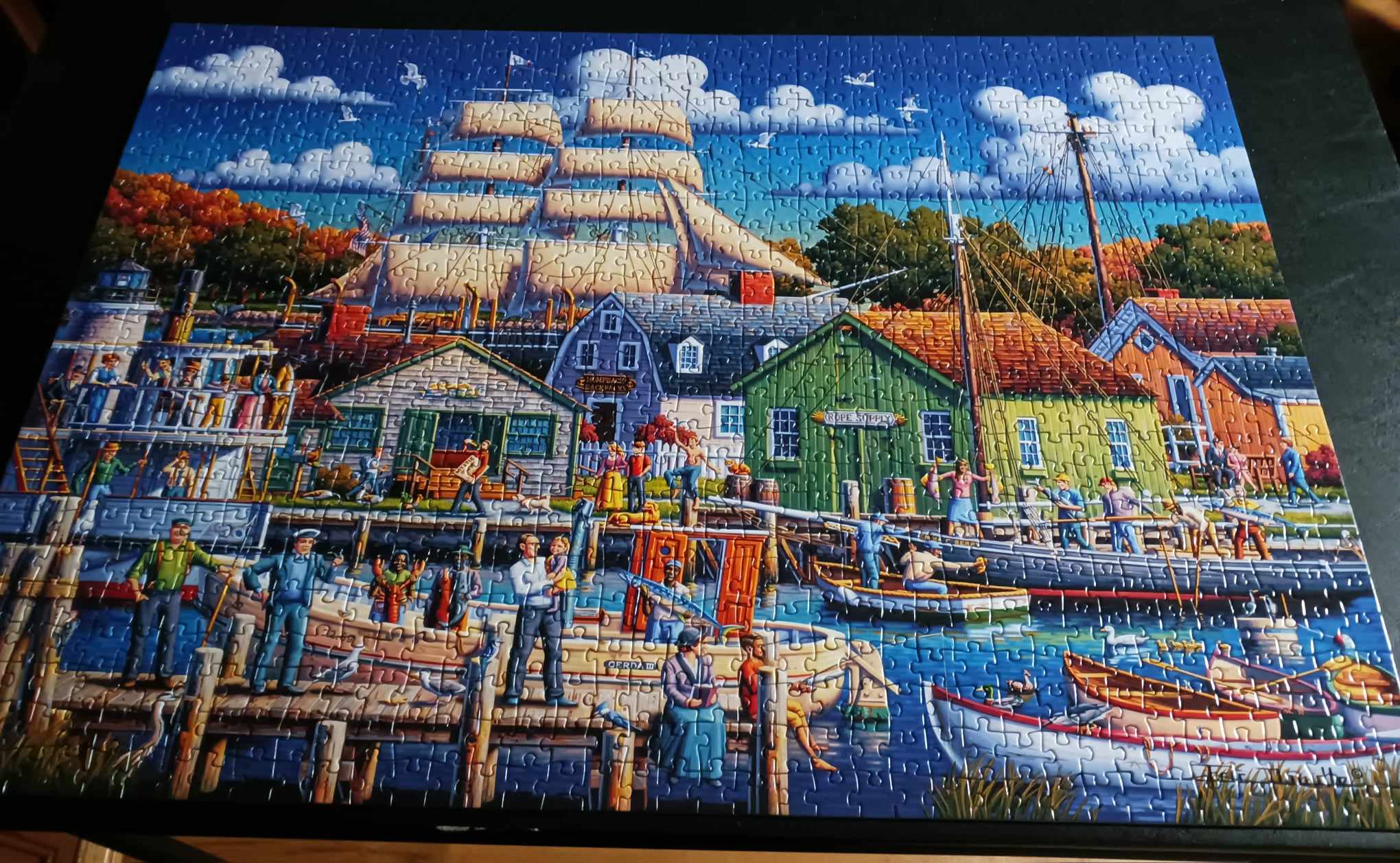 Dowdle - Mystic Seaport - 300 Piece Jigsaw Puzzle For Adults