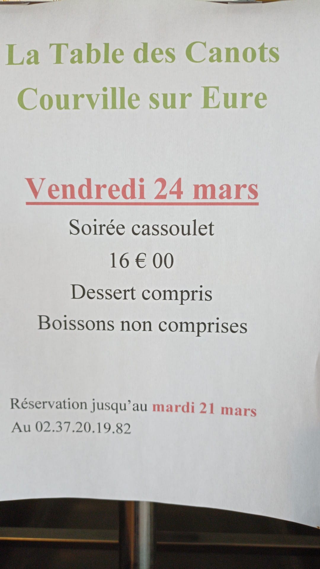 La Table Des Canots Courville Sur Eure