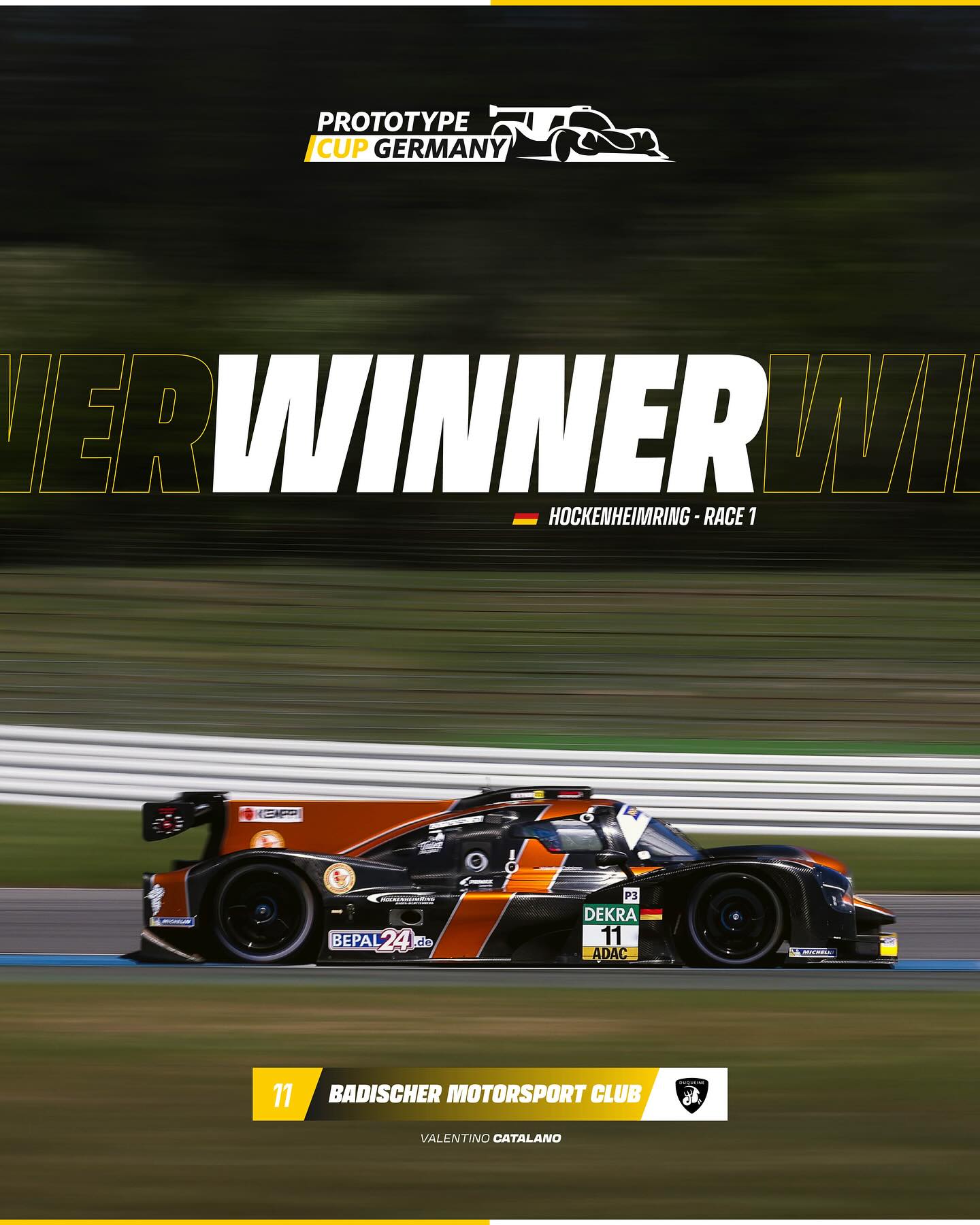 Prototype - After a crazy ending of the race, it’s Valentino Catalano ...