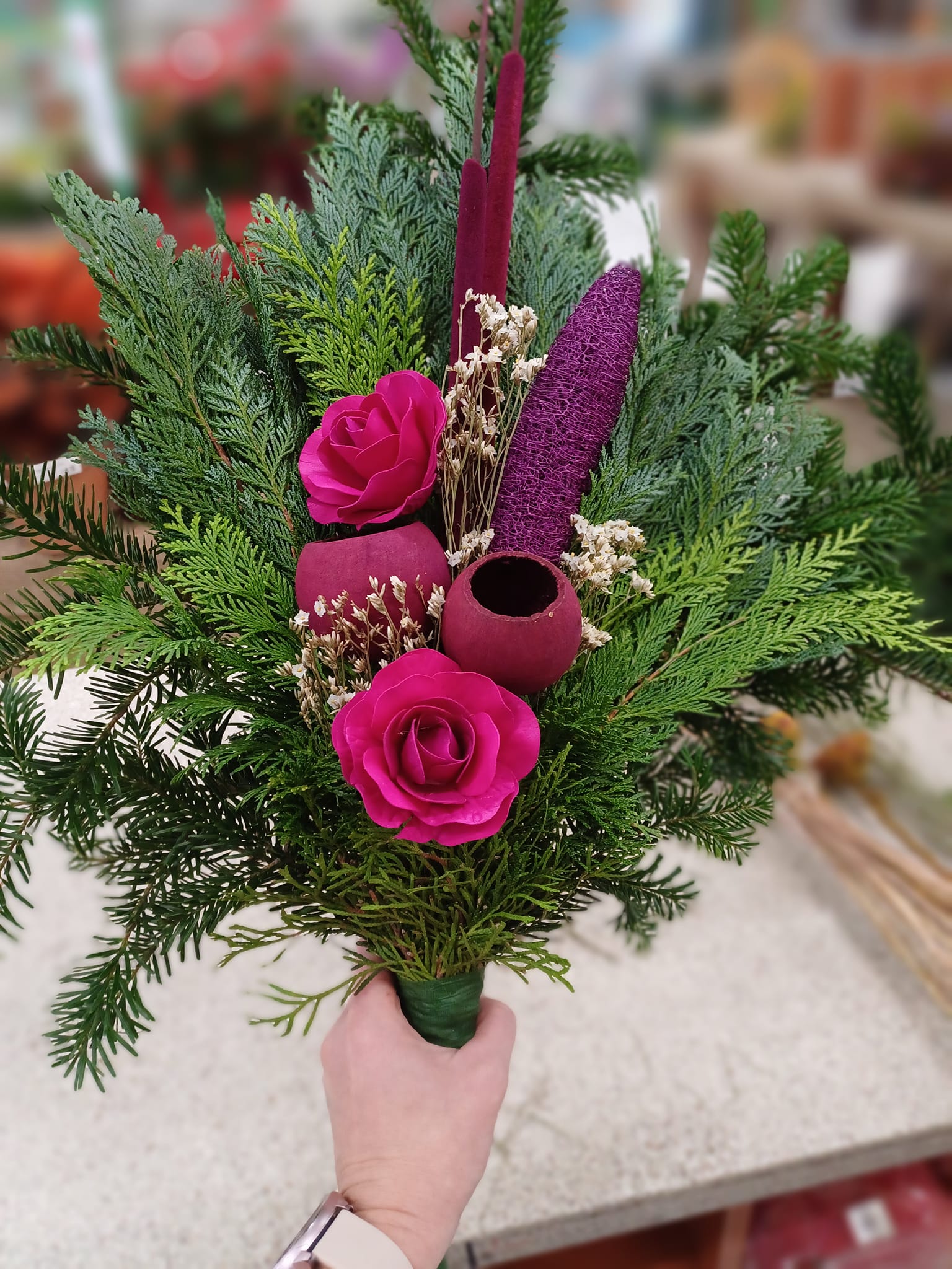Allerheiligen Grabstrauß für die Vase.💐