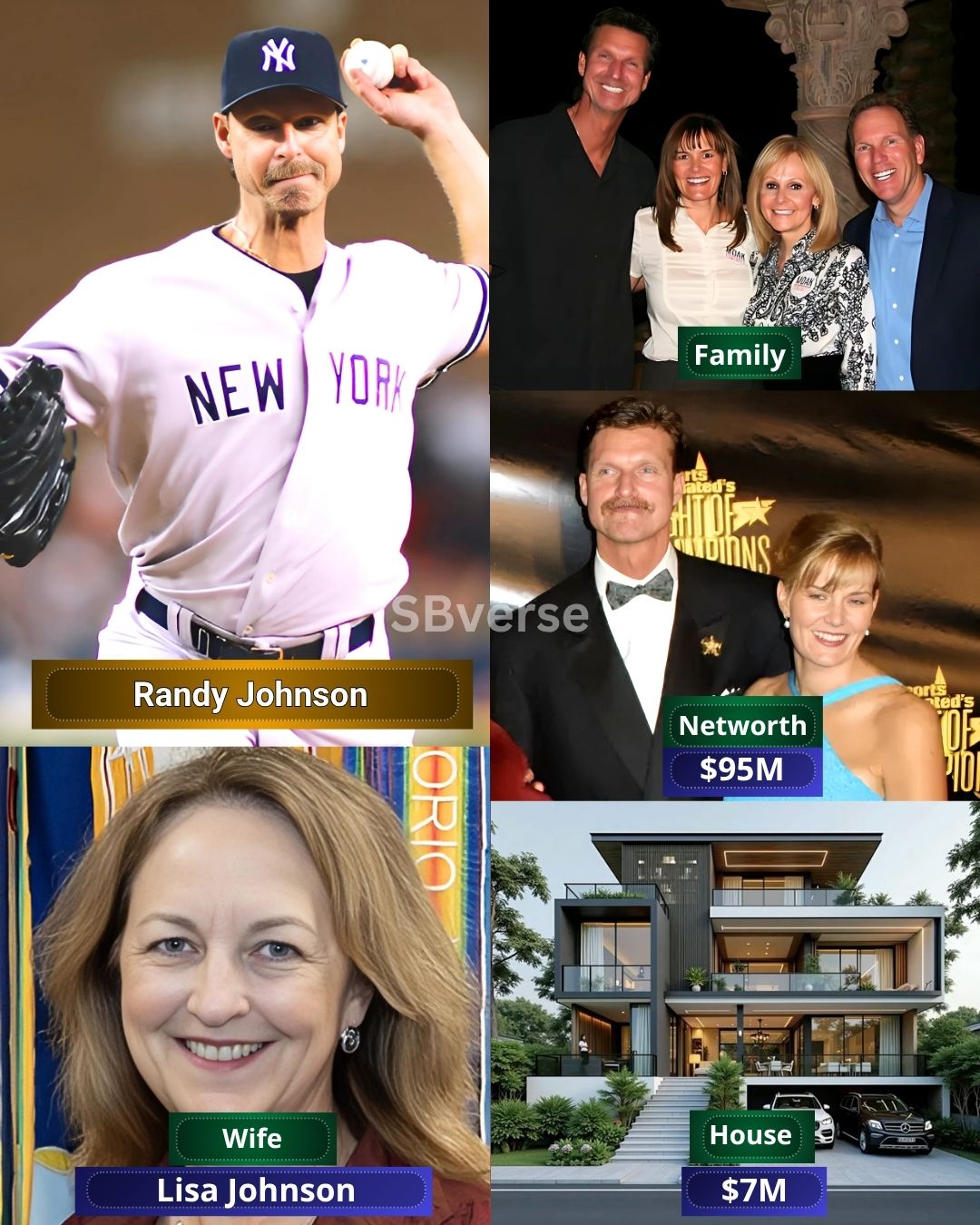 New - Randy Johnson, the towering Hall of Fame pitcher known as 
