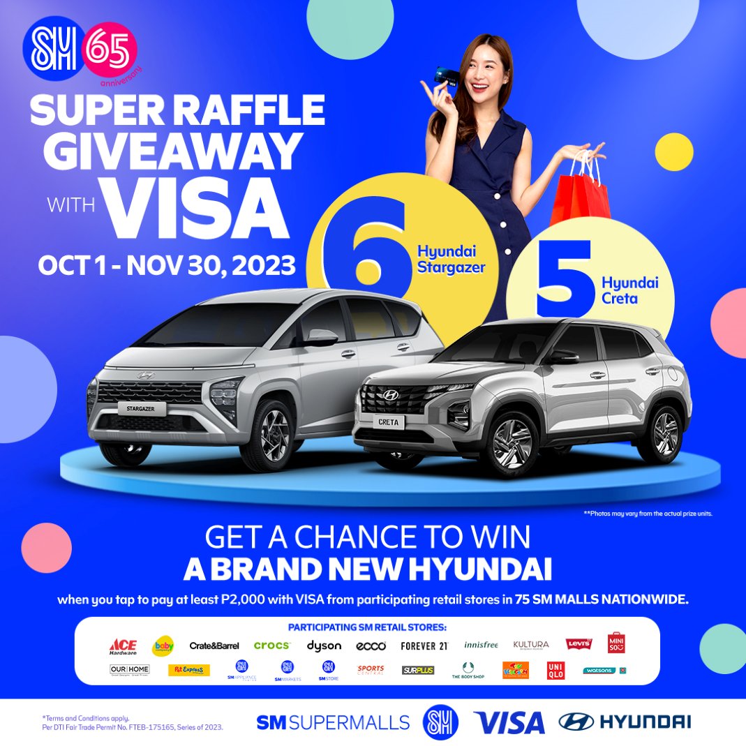 THE SUPER RAFFLE GIVEAWAY WITH VISA... - SM City San Lazaro | Facebook