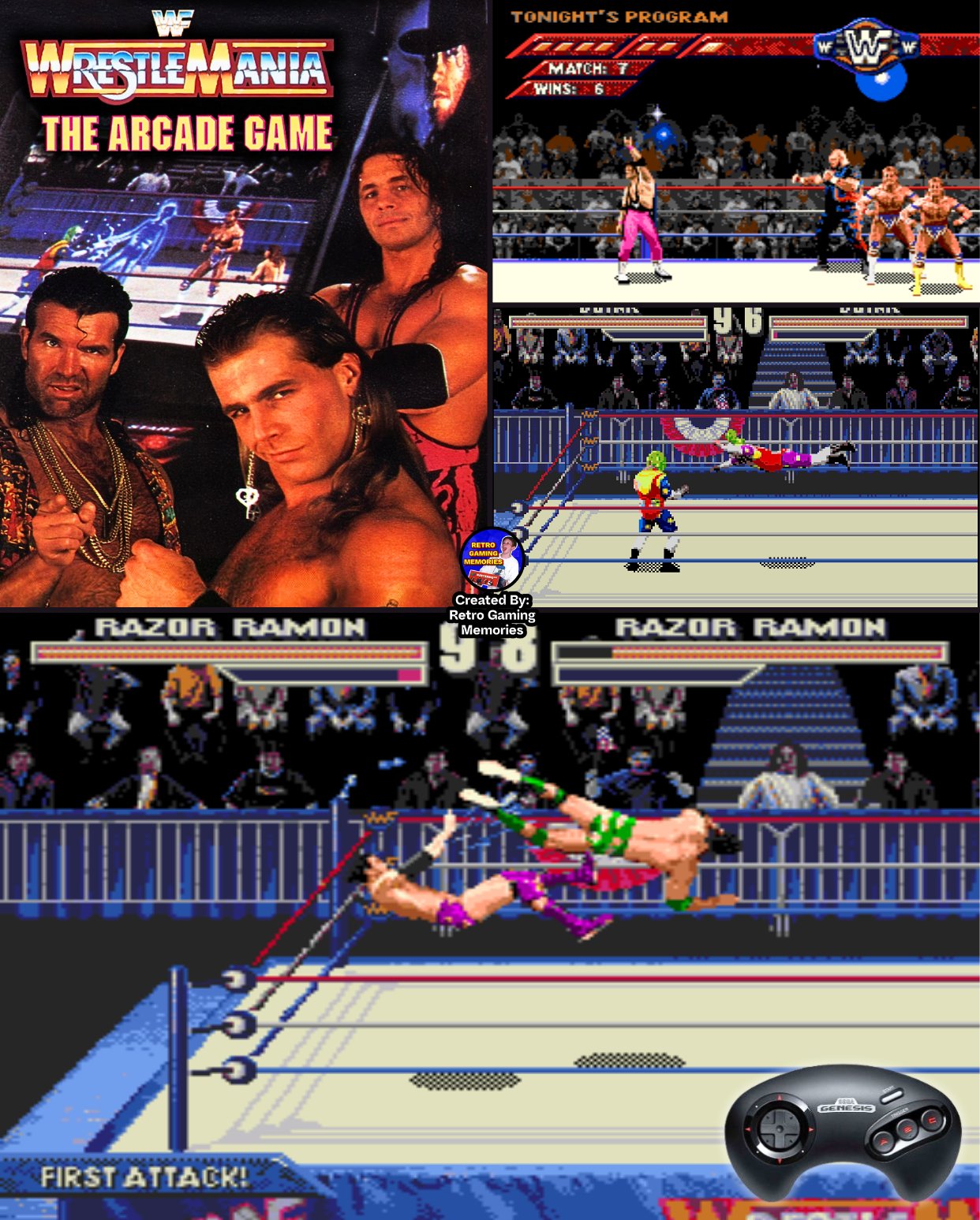 Retro - WWF WrestleMania: The Arcade Game slammed onto the SEGA Genesis ...