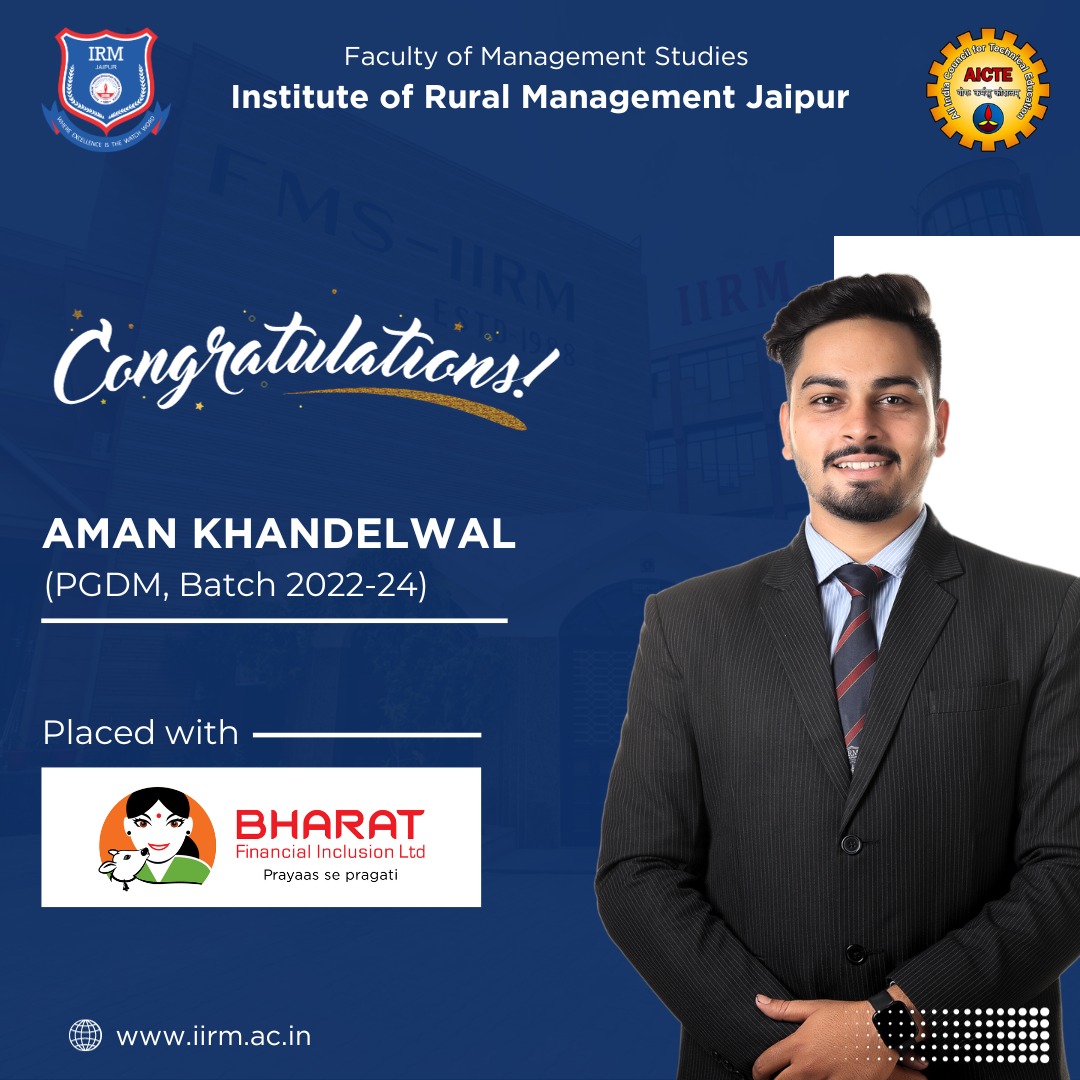 🌟 Celebrating... - Institute of Rural Management, Jaipur | Facebook