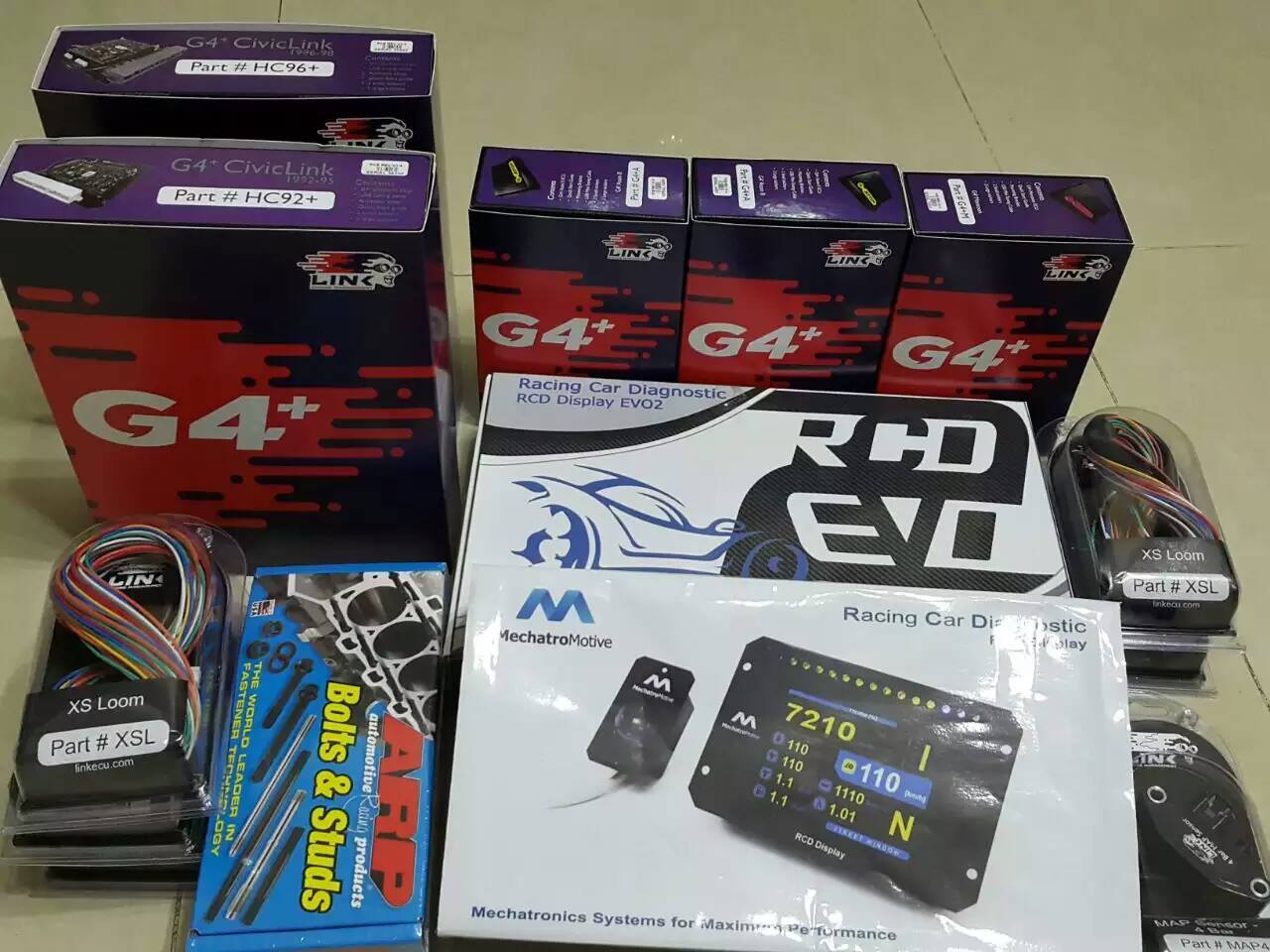 API Motorsports - LINK G4+ ECU and Mechatro Motive RCD Display and EVO2 ...