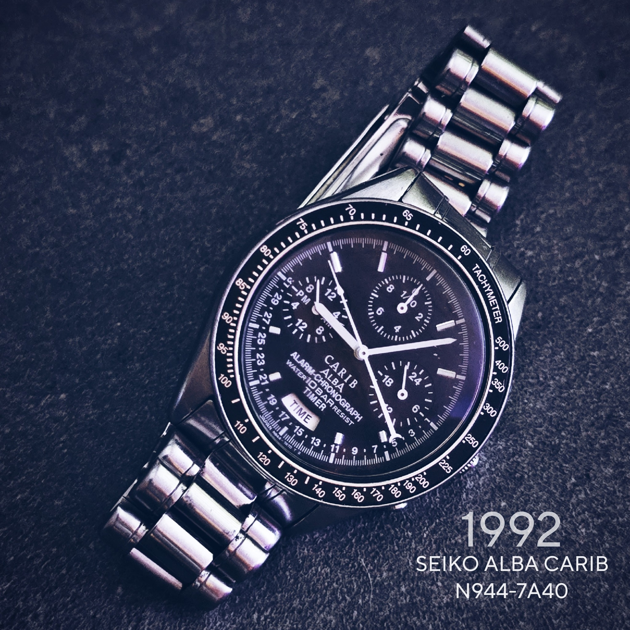 Vintage Seiko Alba CARIB N944 - 7a40 Dancing Hand 📍 Circa 1992