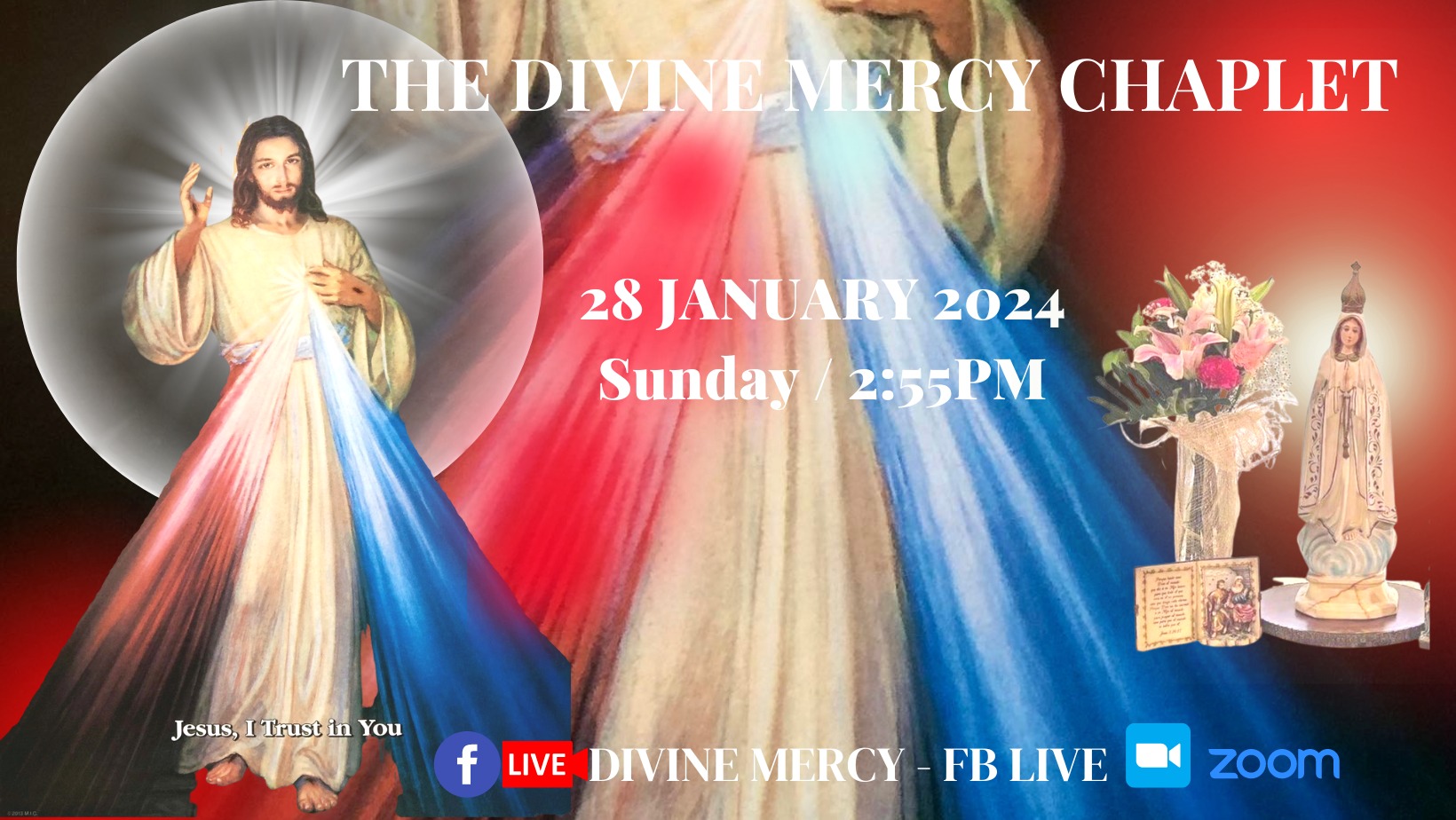 Join us on Sunday, 28 January... - Divine Mercy - FB Live