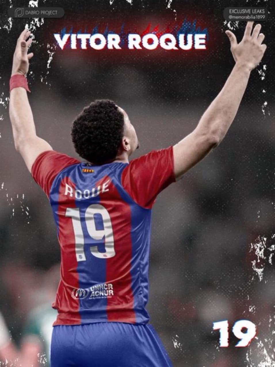 🔵🔴 Vitor Roque will wear #19 number jersey. [Gerard Romero]