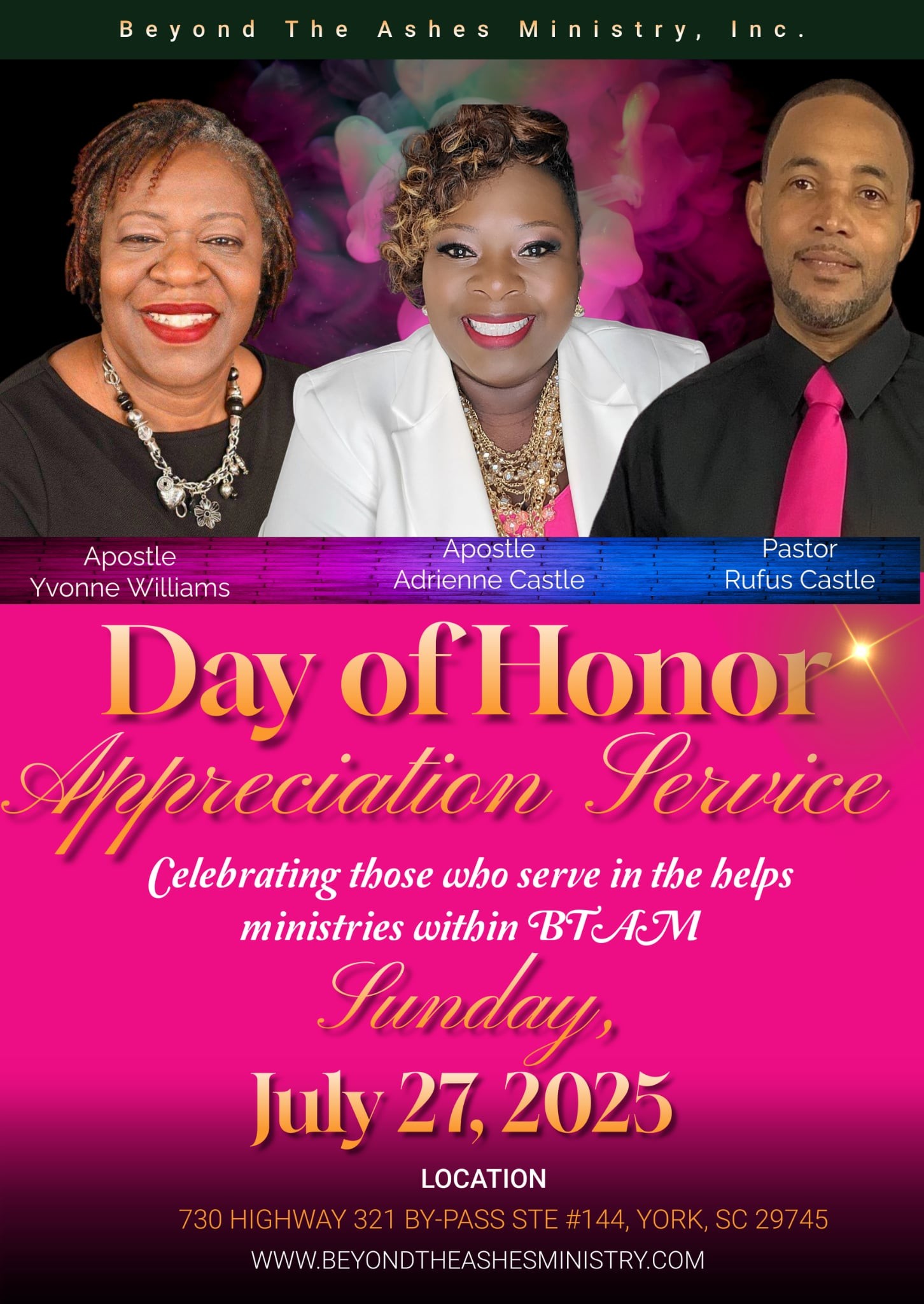Beyond The Ashes Ministry | York SC