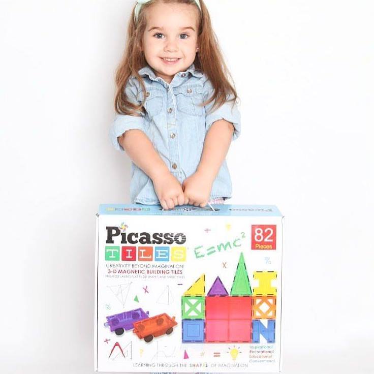 Trace it, learn it, create it! The Picasso Tiles Magnetic Alphabet ...