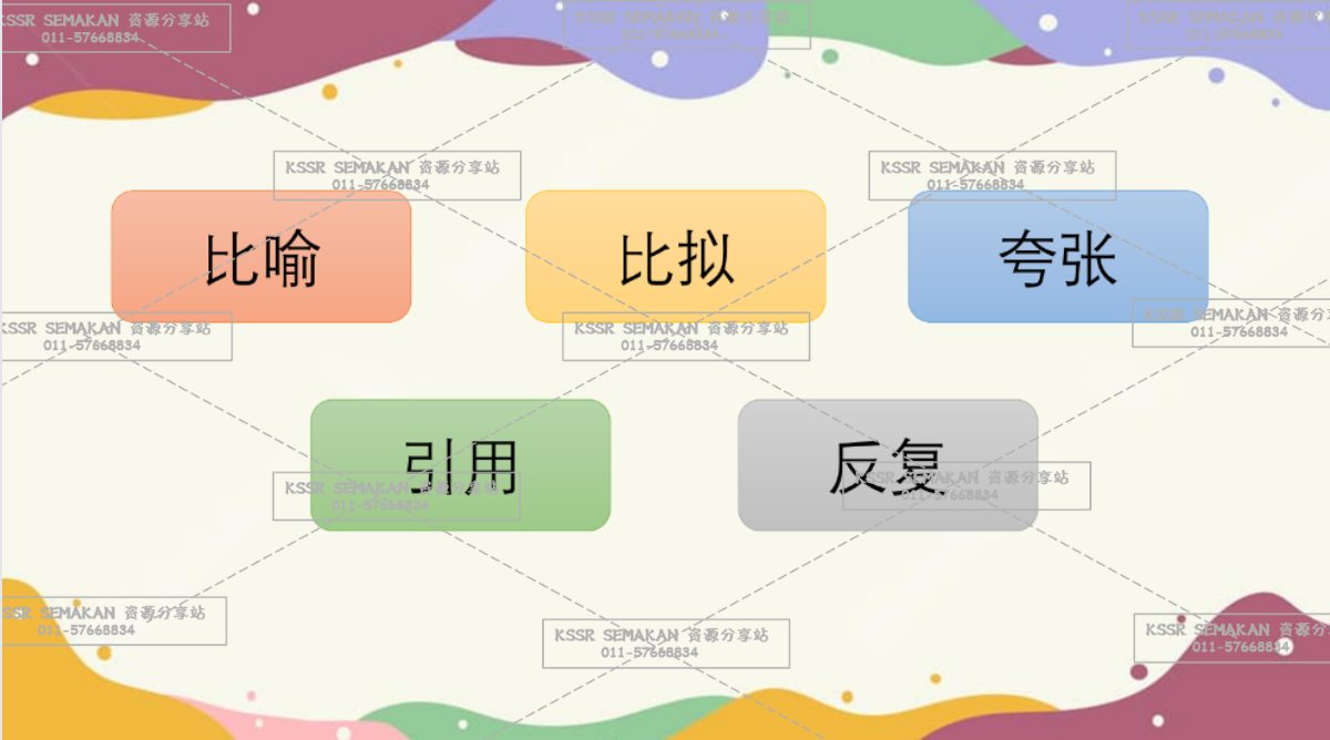4️⃣年级华语📒笔记 . 孩子不是很懂修辞手法 经常搞混比喻和比拟 ... - Kssr Semakan 资源分享站
