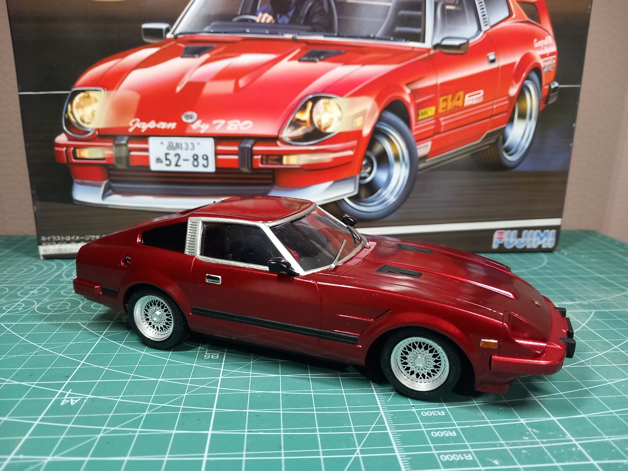 Fujimi Datsun 280Z-T S130 model build with custom details