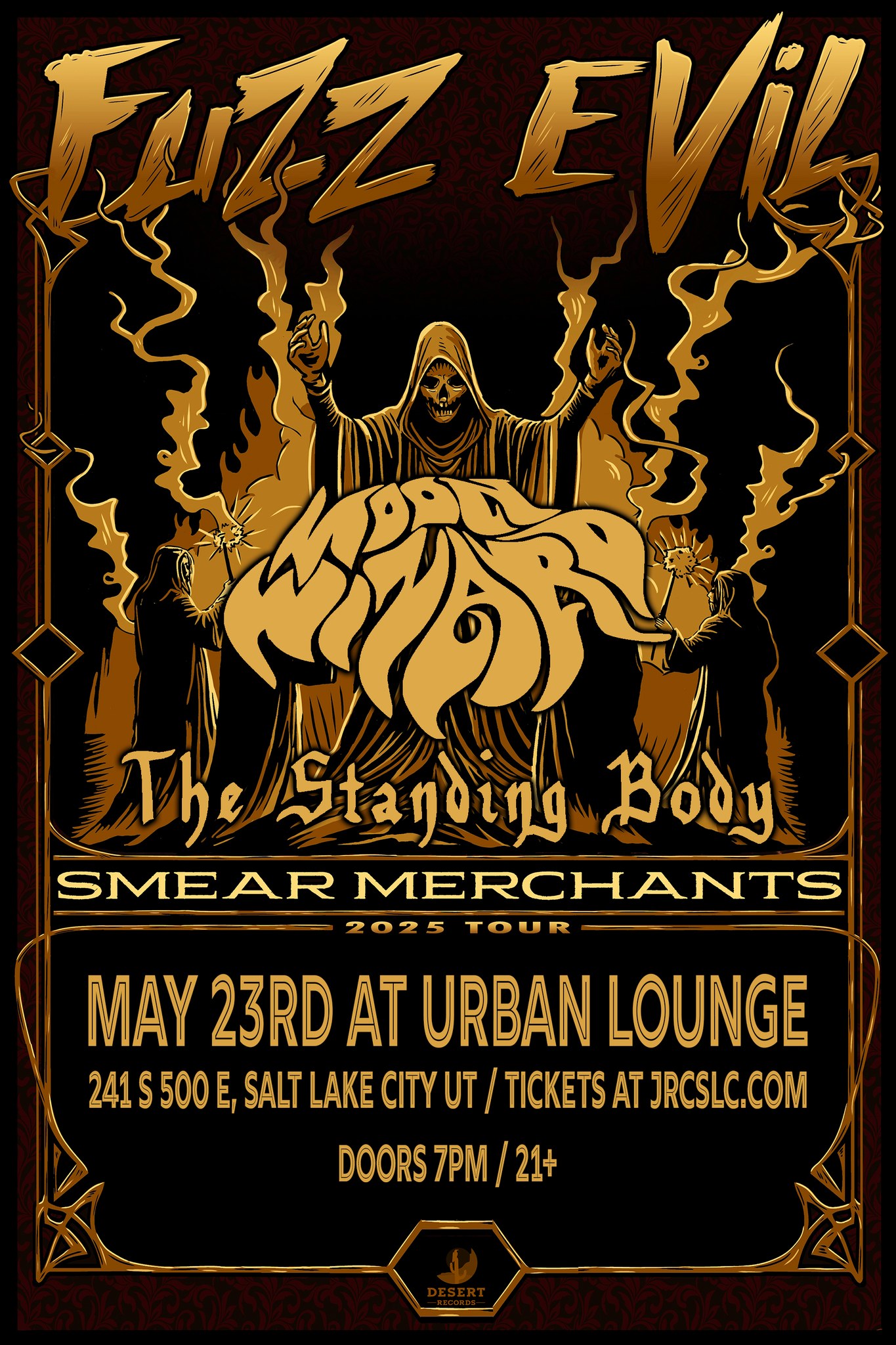 Fuzz Evil, Moon Wizard, The Standing Body at Urban Lounge