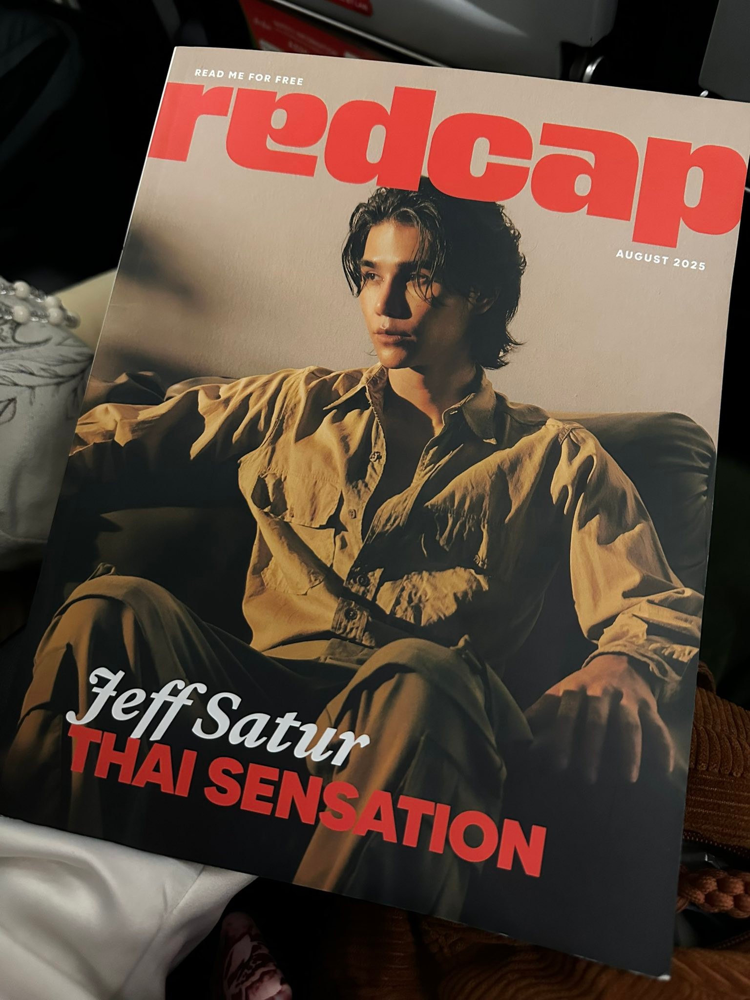 Fujii Kaze has a feature in the August 2025 issue of redcap 