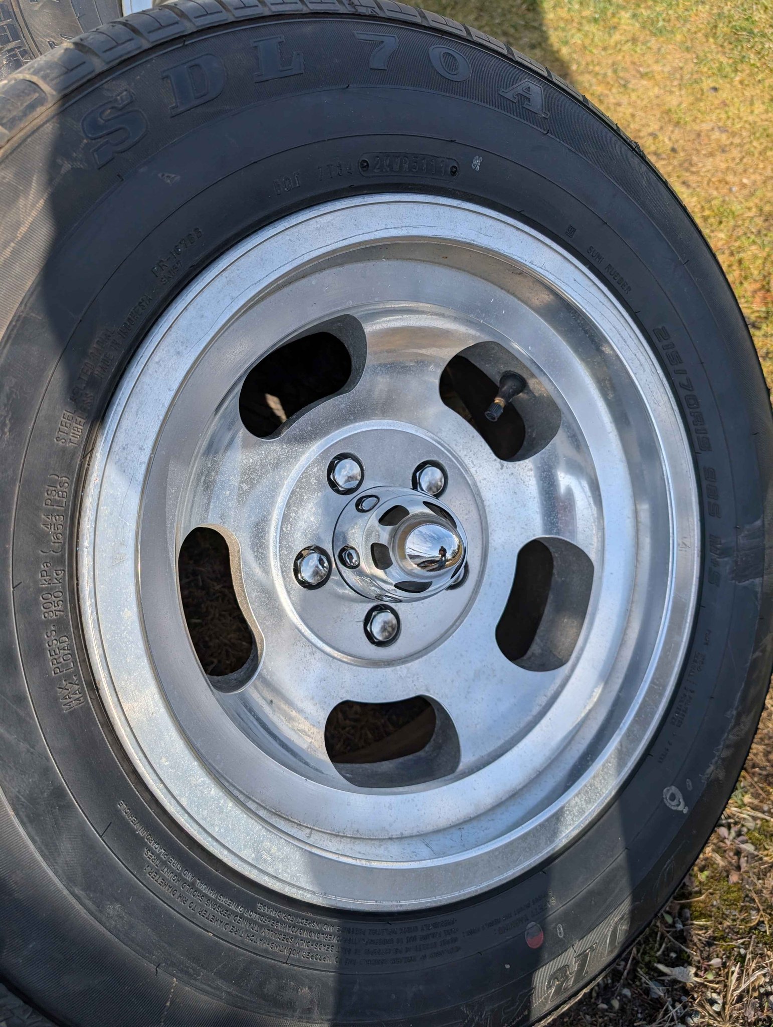 Aluminum slots mag wheel ansen style rims 15x7 nuts 4.5 Ford bolt ...